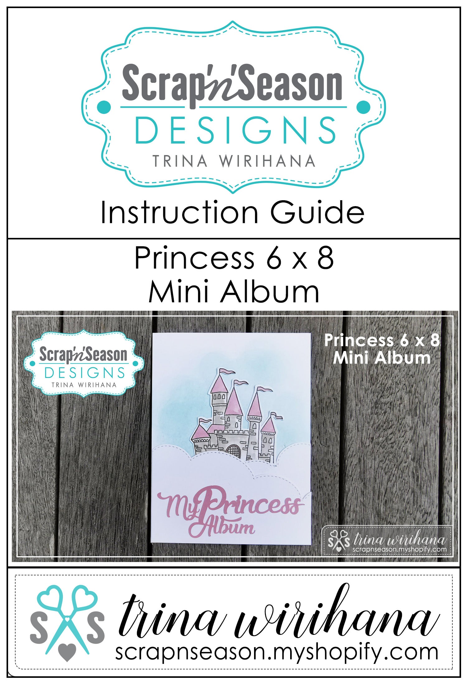 Digital Download - Instruction Guide - Princess Mini Album