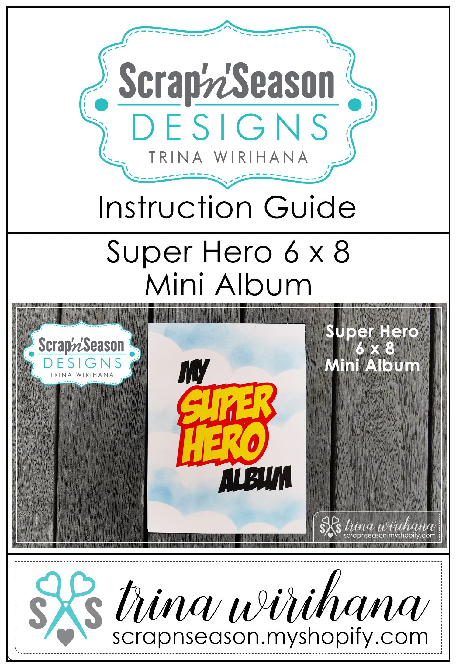 Digital Download - Instruction Guide - Super Hero Album