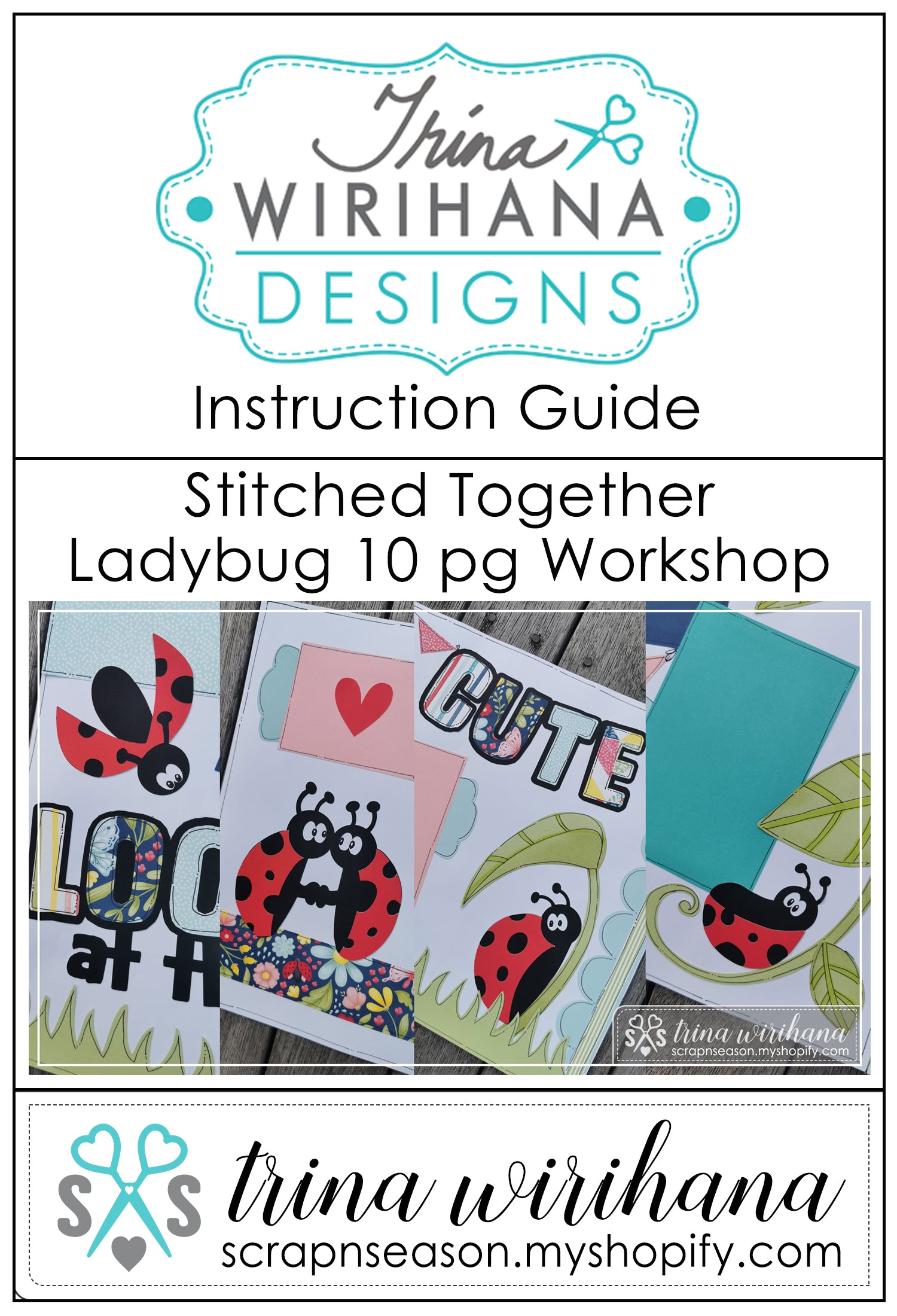 Digital Download - Instruction Guide - Stitched Together Ladybug