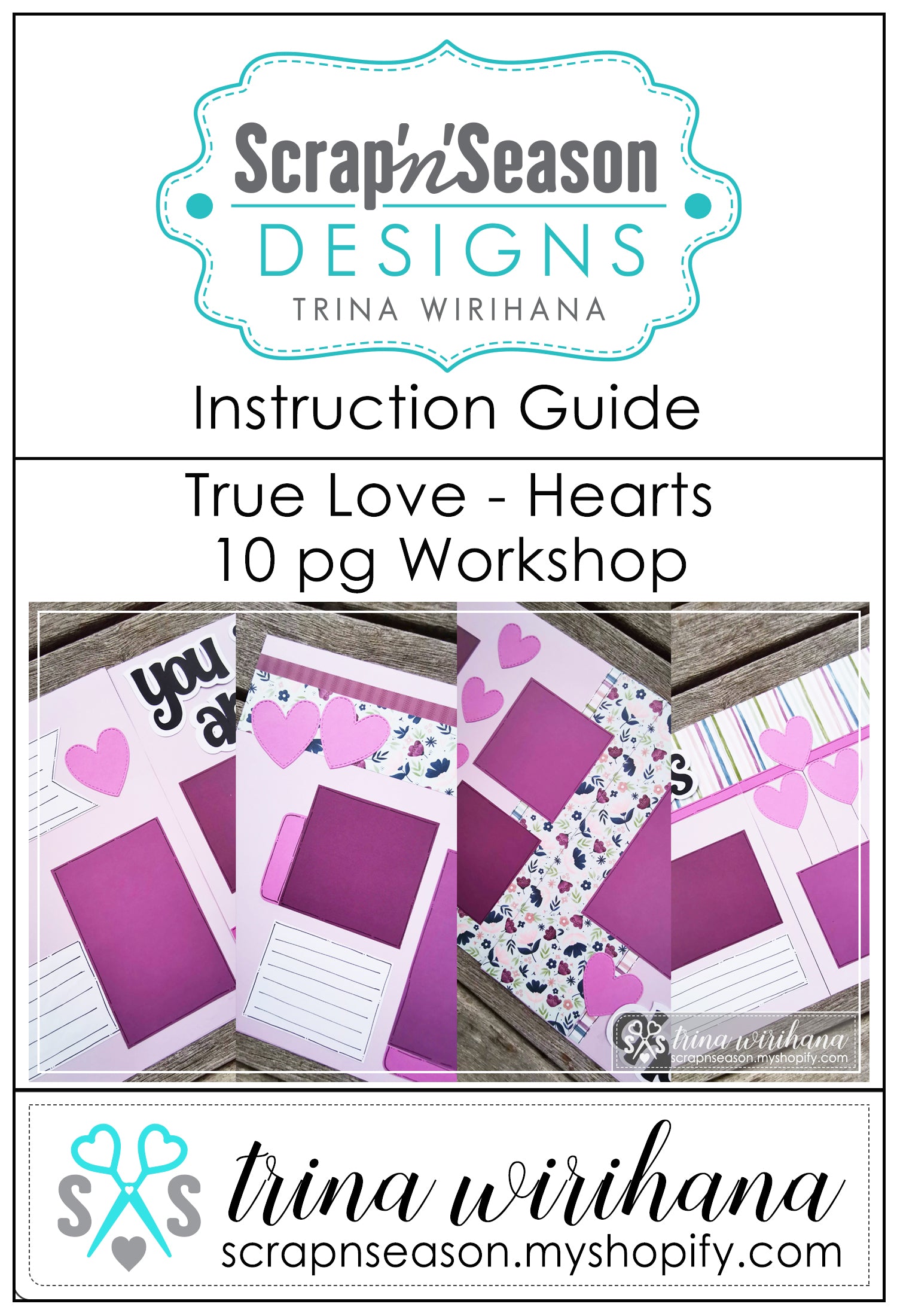 Digital Download - Instruction Guide - True Love Hearts