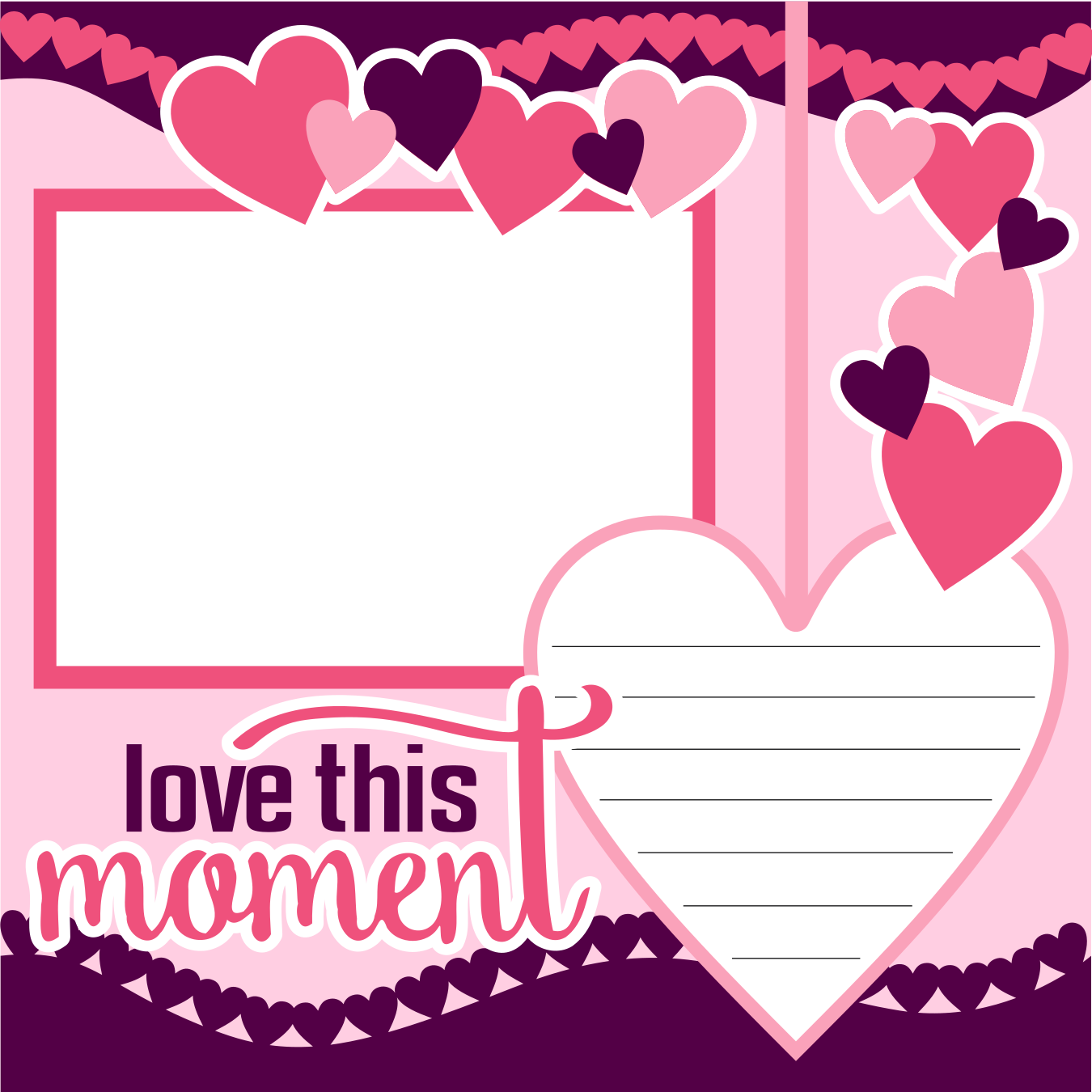 Digital Download - SVG - Hearts 1