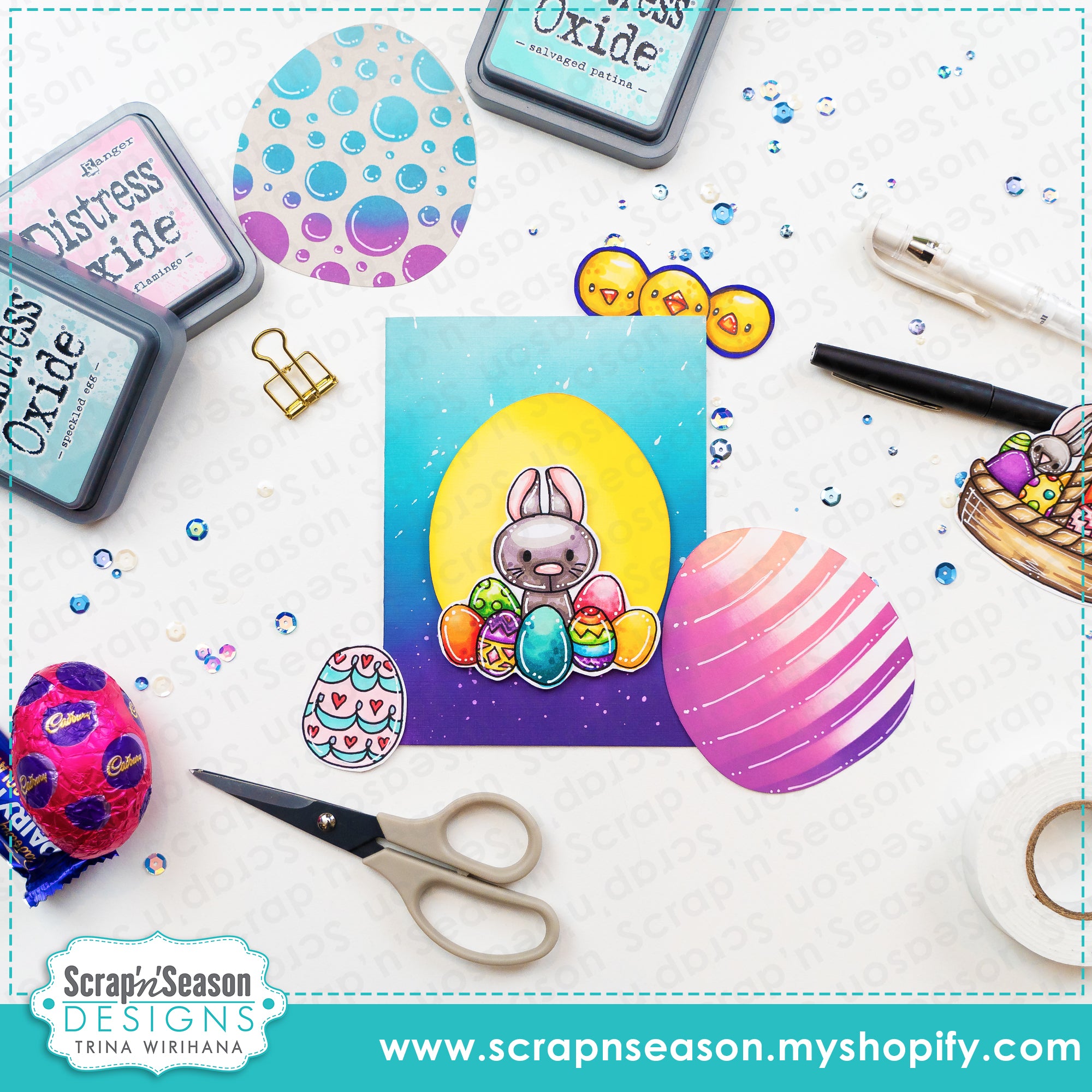 Digital Download - Easter Egg Stencil Bundle