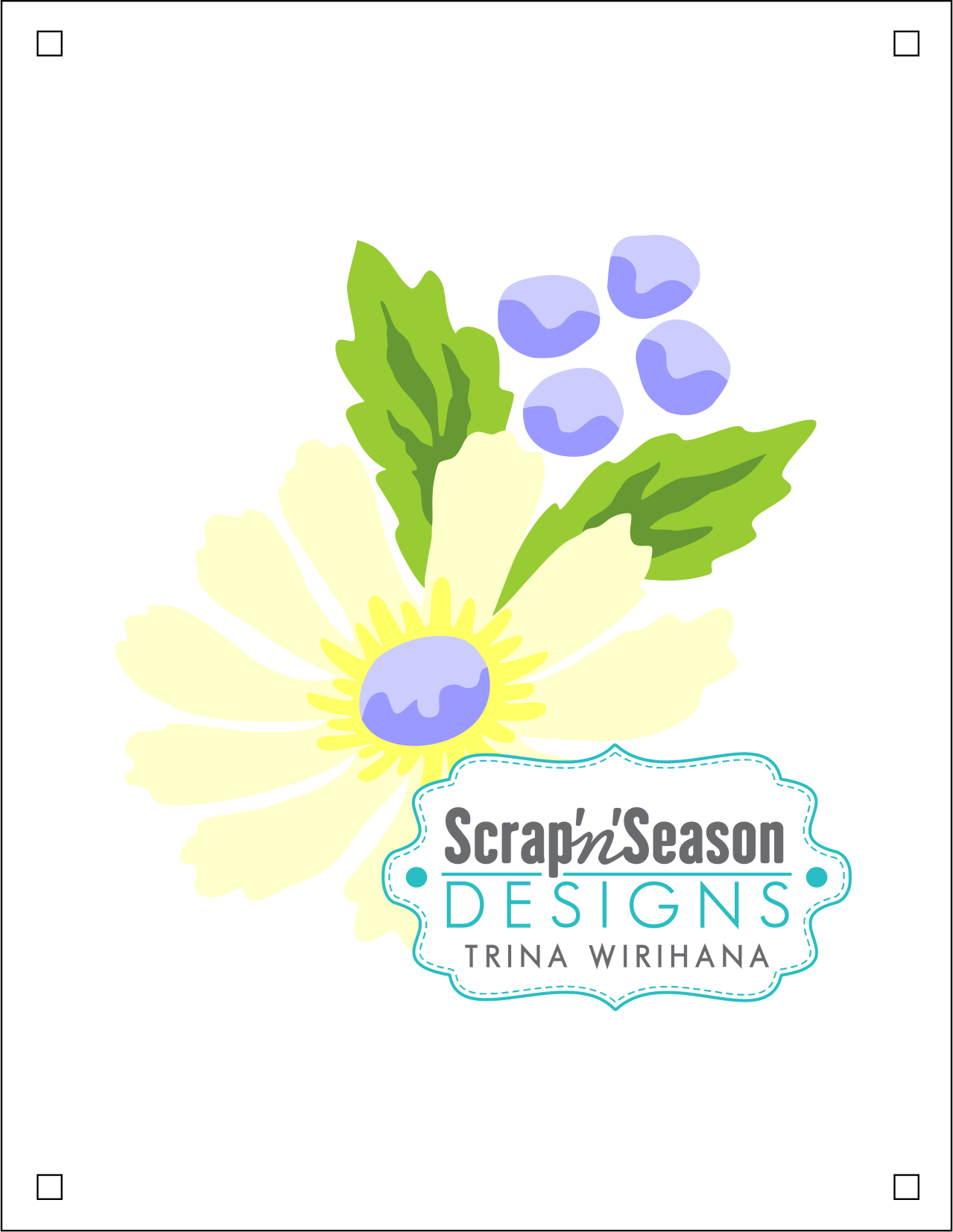 Digital Download - Layered Stencils - Daisy