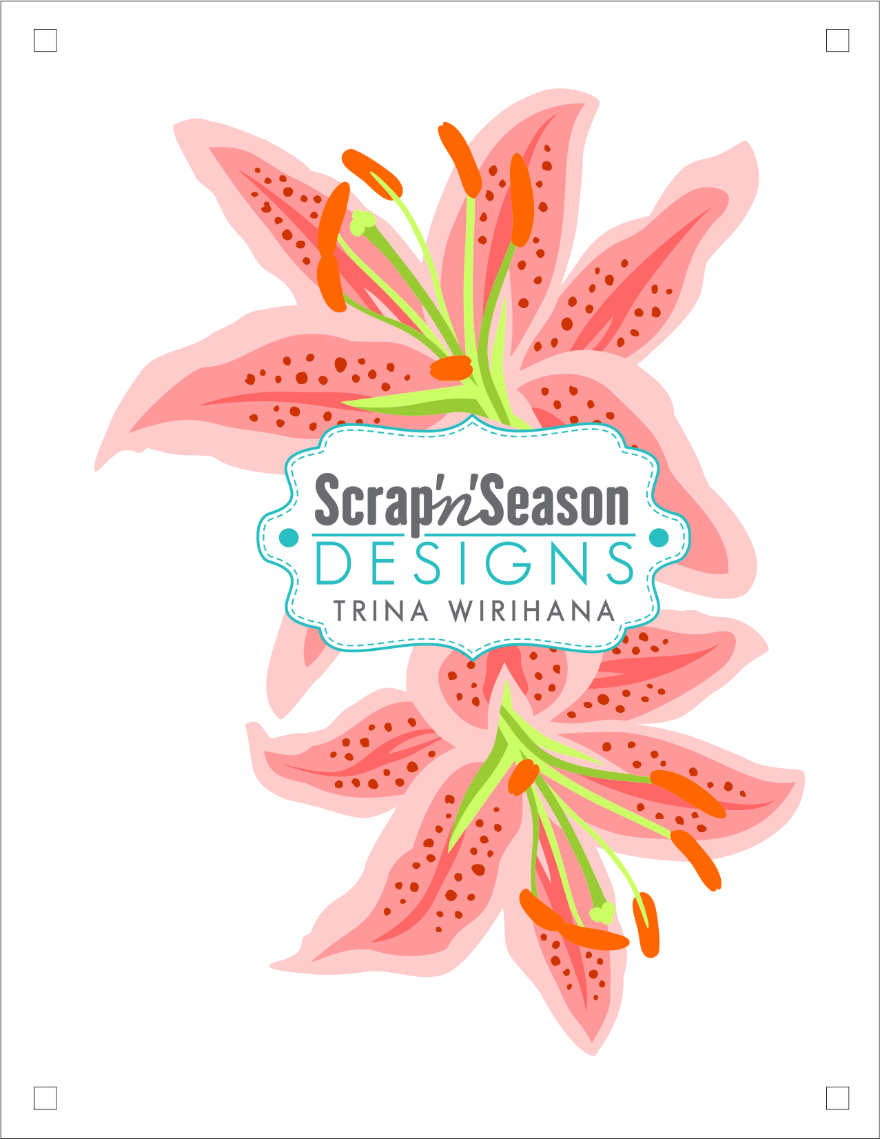 Digital Download - Layered Stencils - Lily