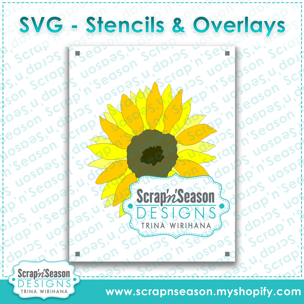 Layered Stencils - Sunflower