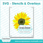 Layered Stencils - Sunflower