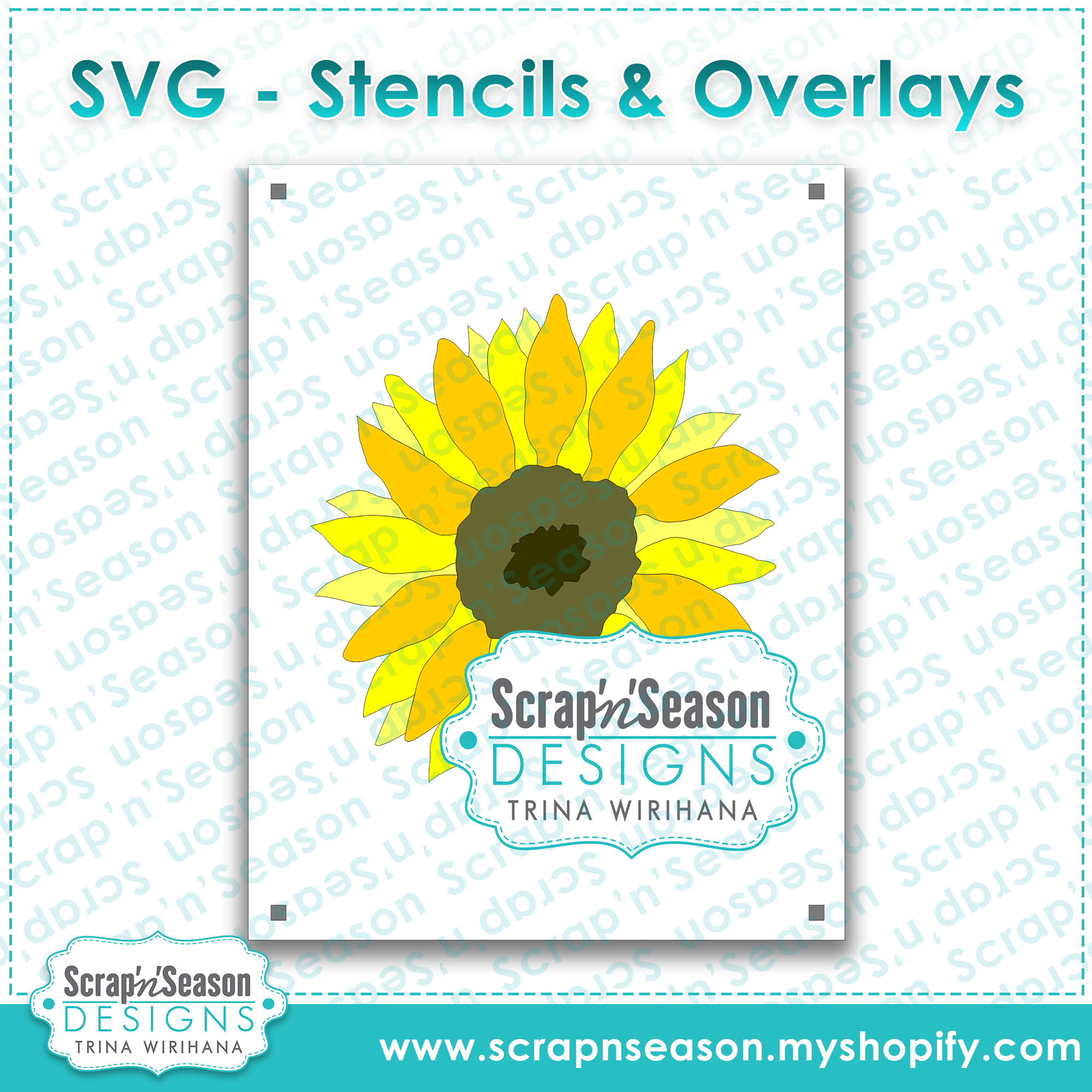 Layered Stencils - Sunflower