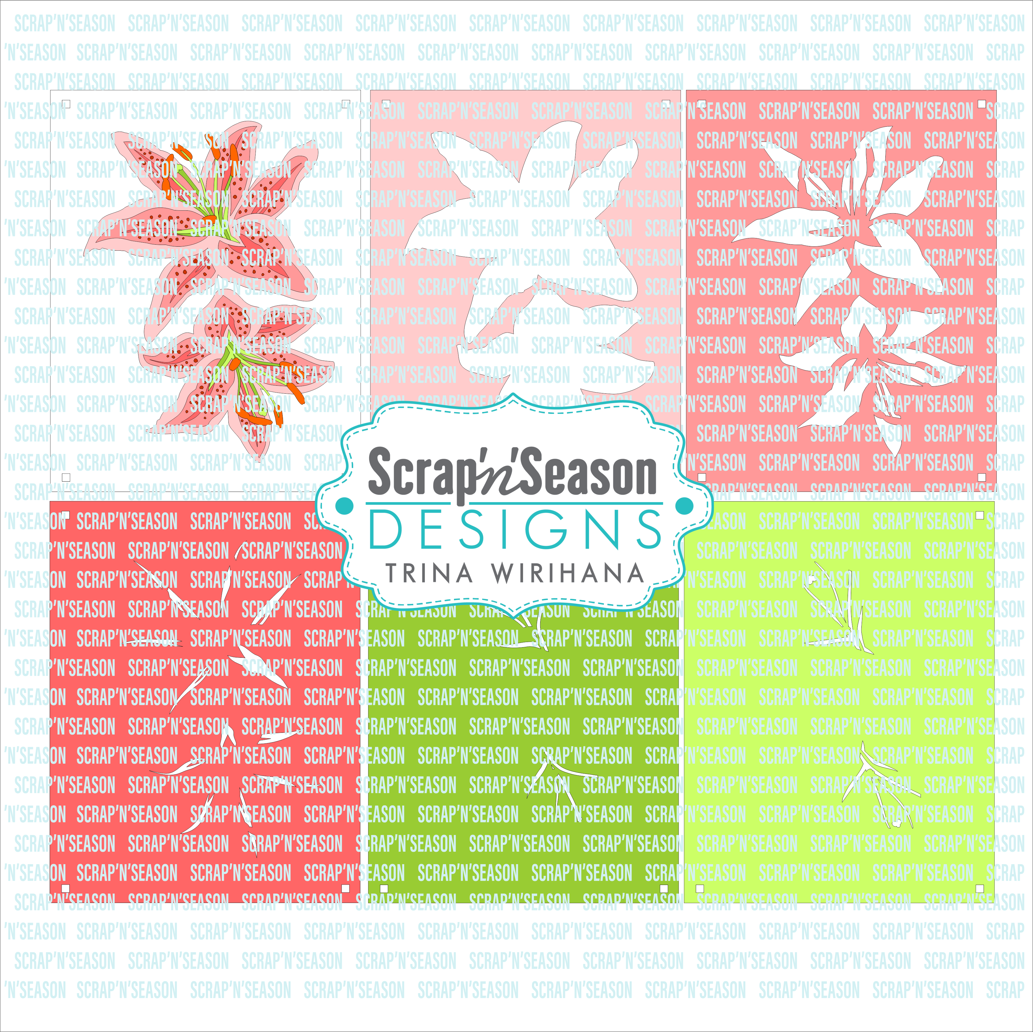 Digital Download - Layered Stencils - Lily