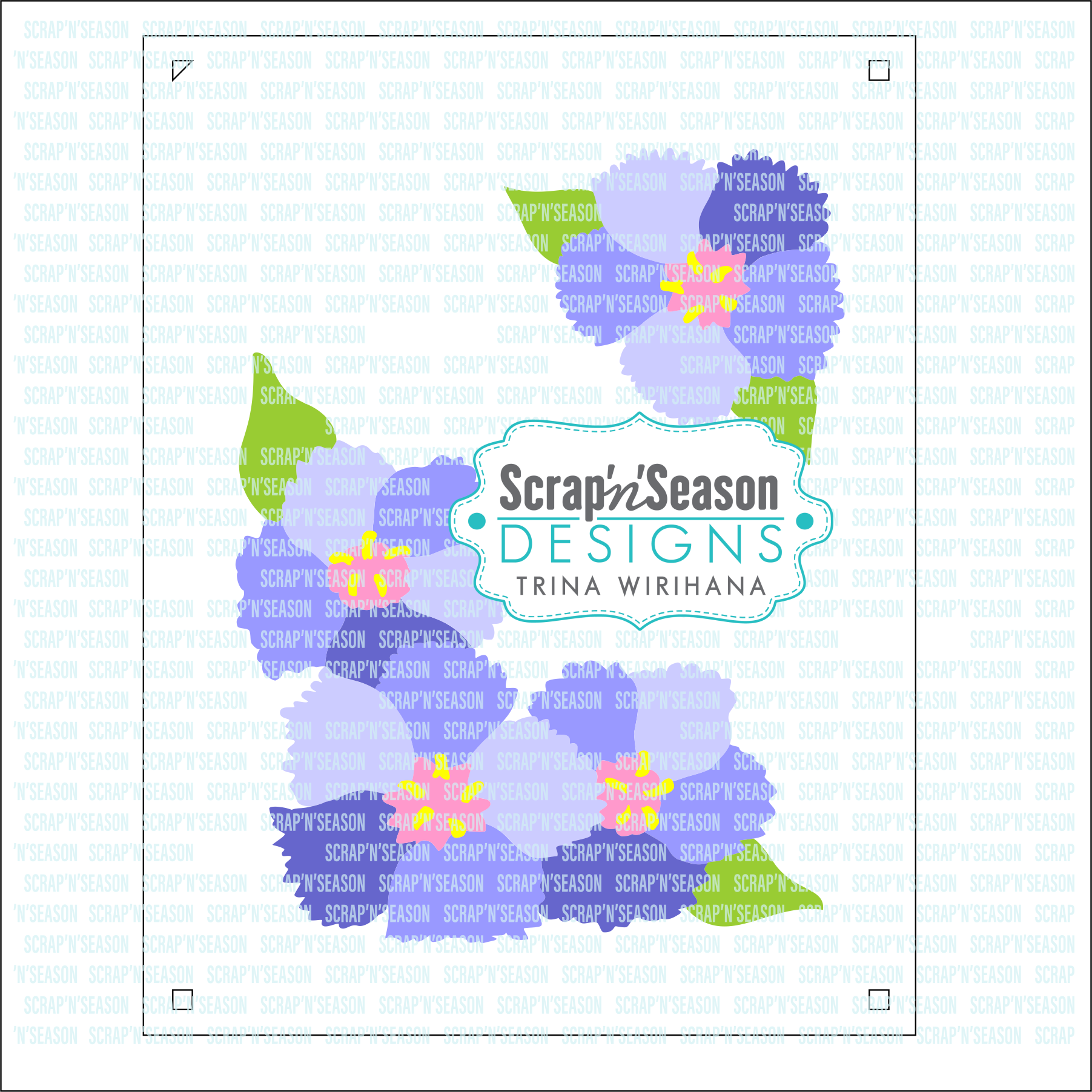 Digital Download - Layered Stencils - Floral 4