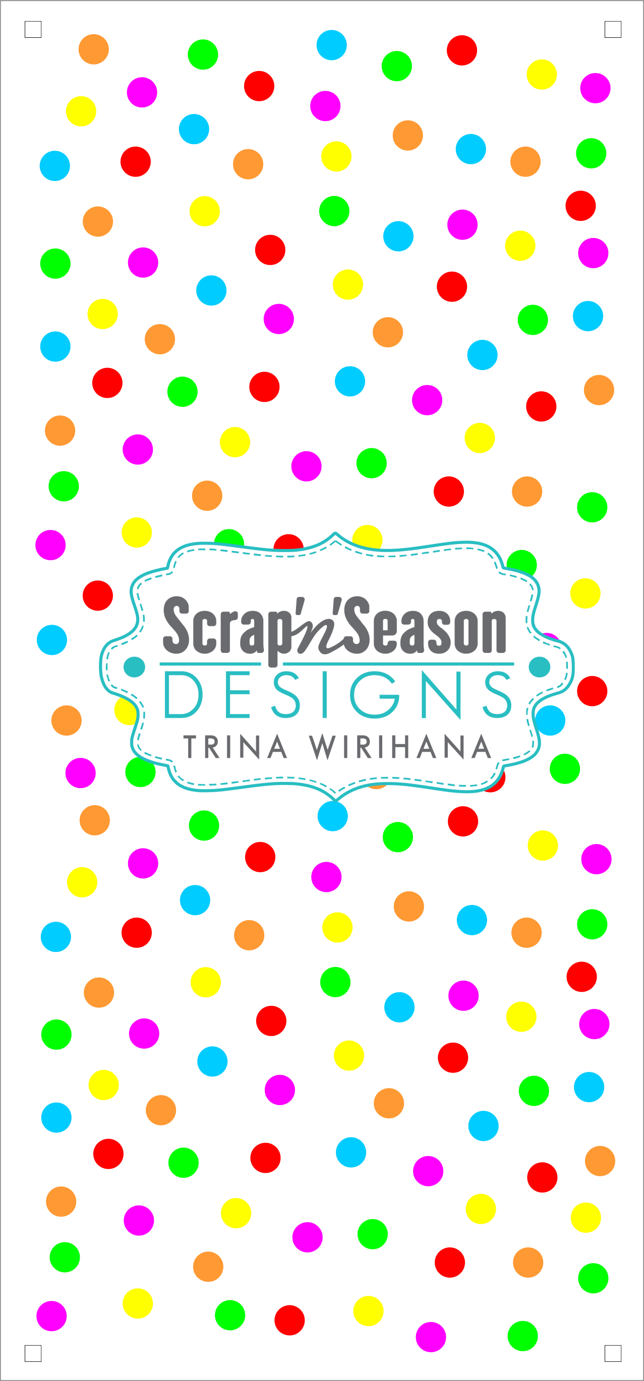 Digital Download - Layered Stencils - Party Confetti - Slimline
