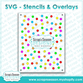 Layered Stencil - Party Confetti - A2 Card