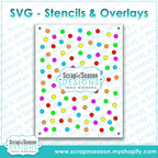 Layered Stencil - Party Confetti - A2 Card