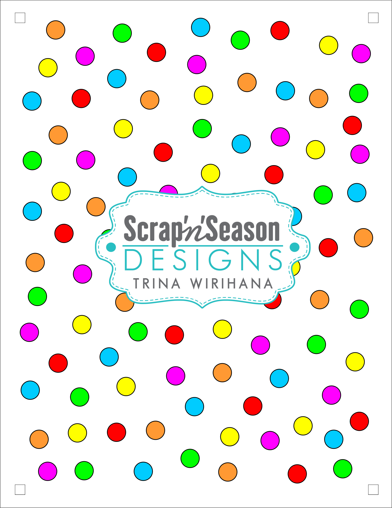 Digital Download - Layered Stencils - Party Confetti
