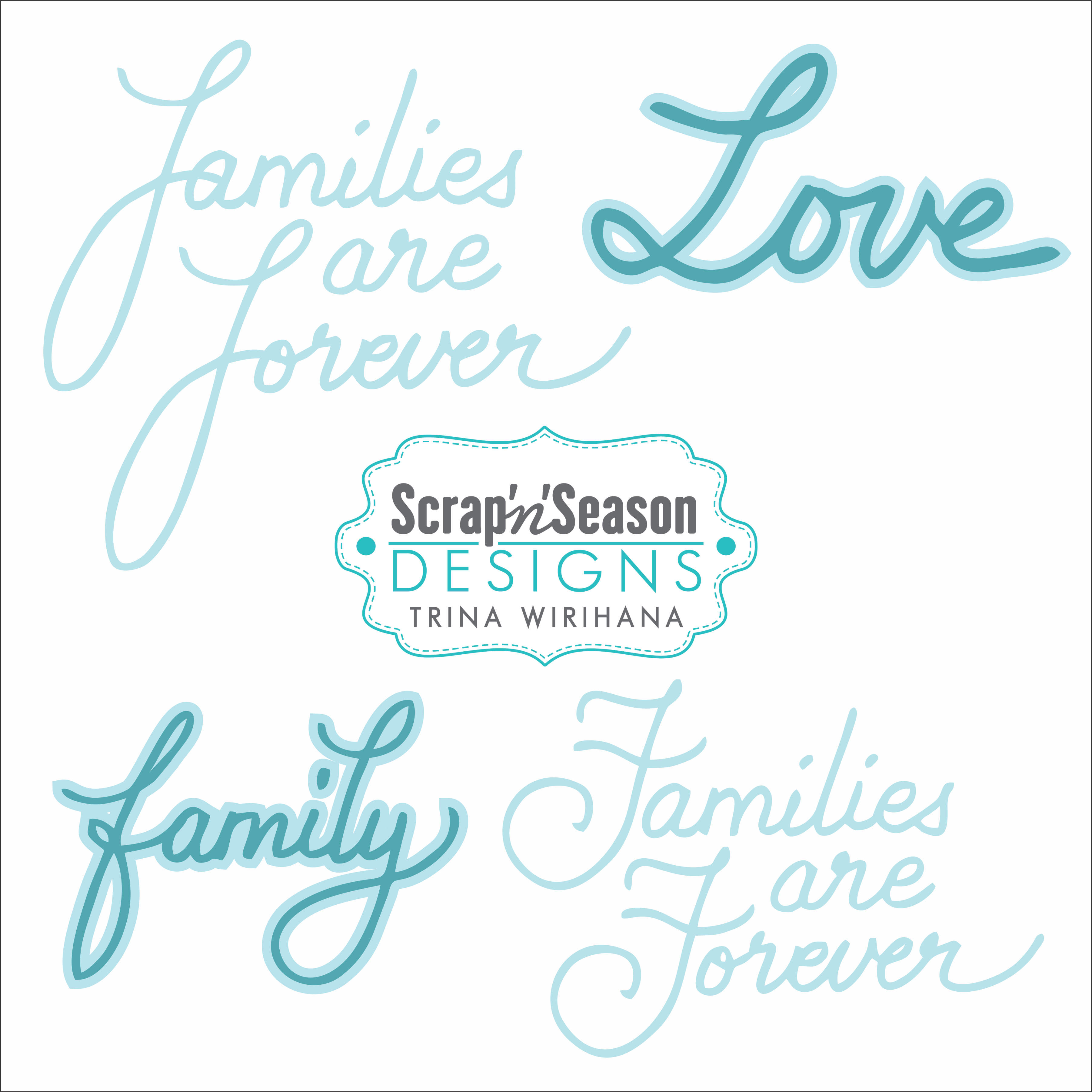 Digital Download - SVG Mini Collection - Family 2