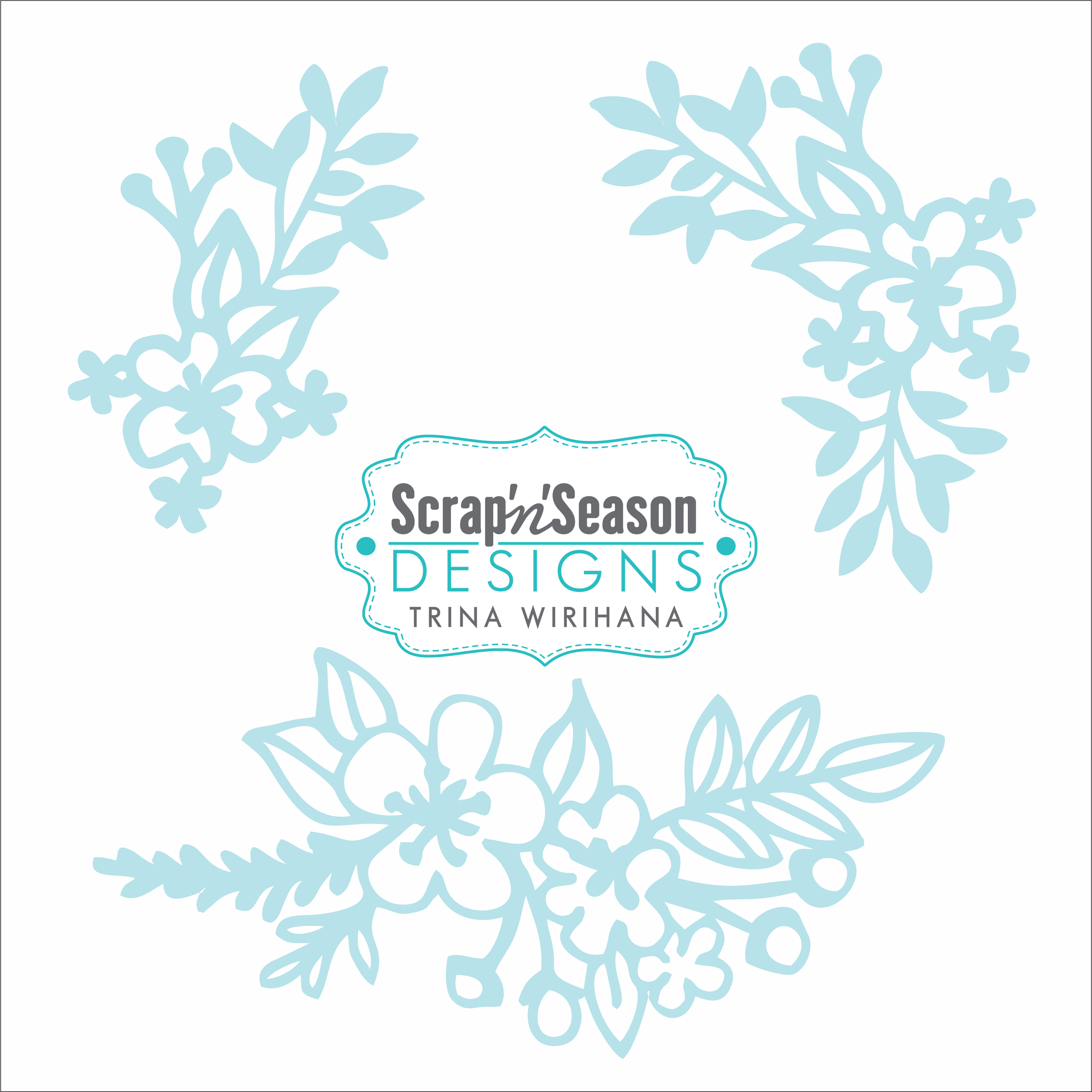 Digital Download - SVG Mini Collection - Floral 1