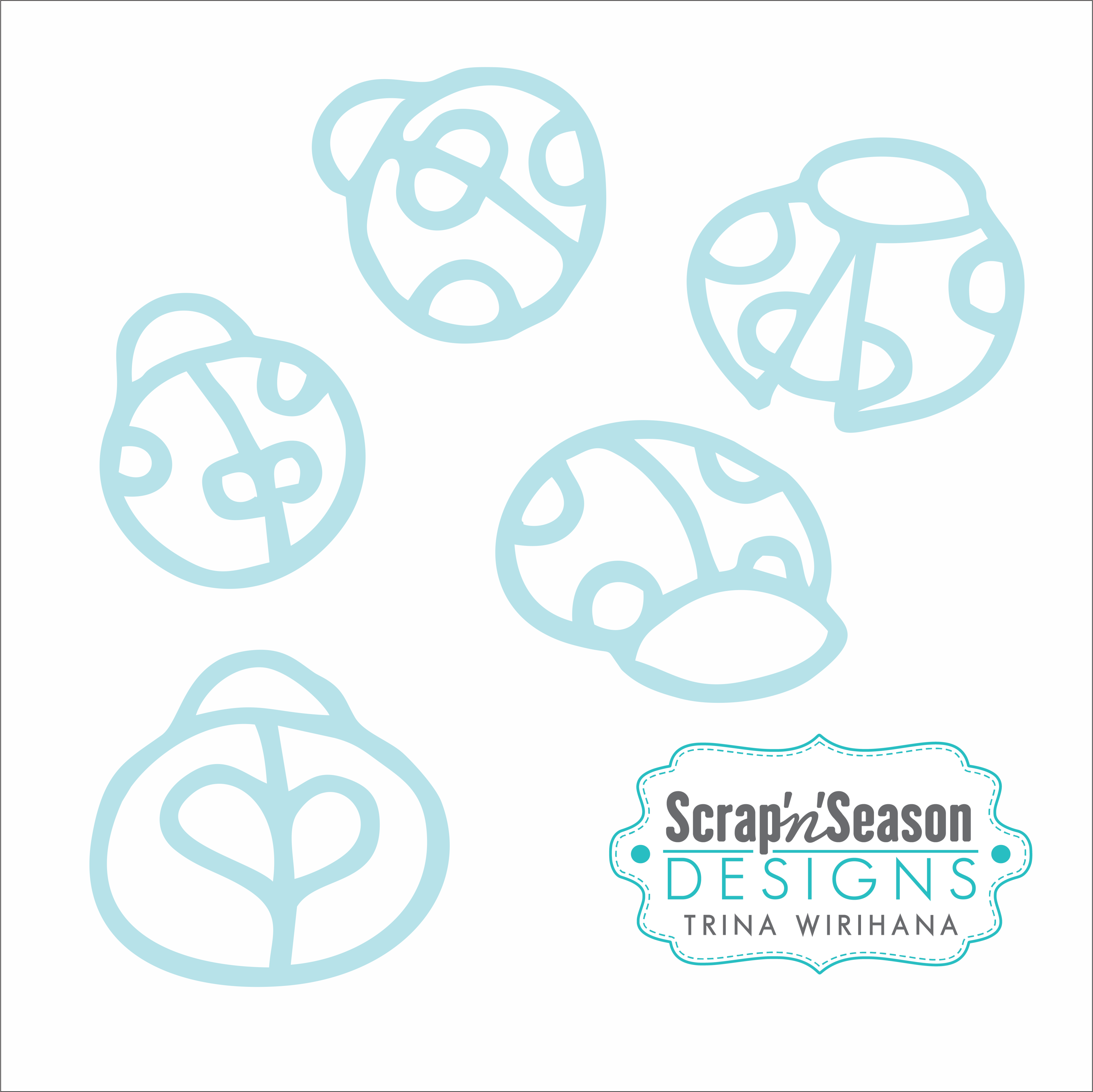Digital Download - SVG Mini Collection - Ladybug 1