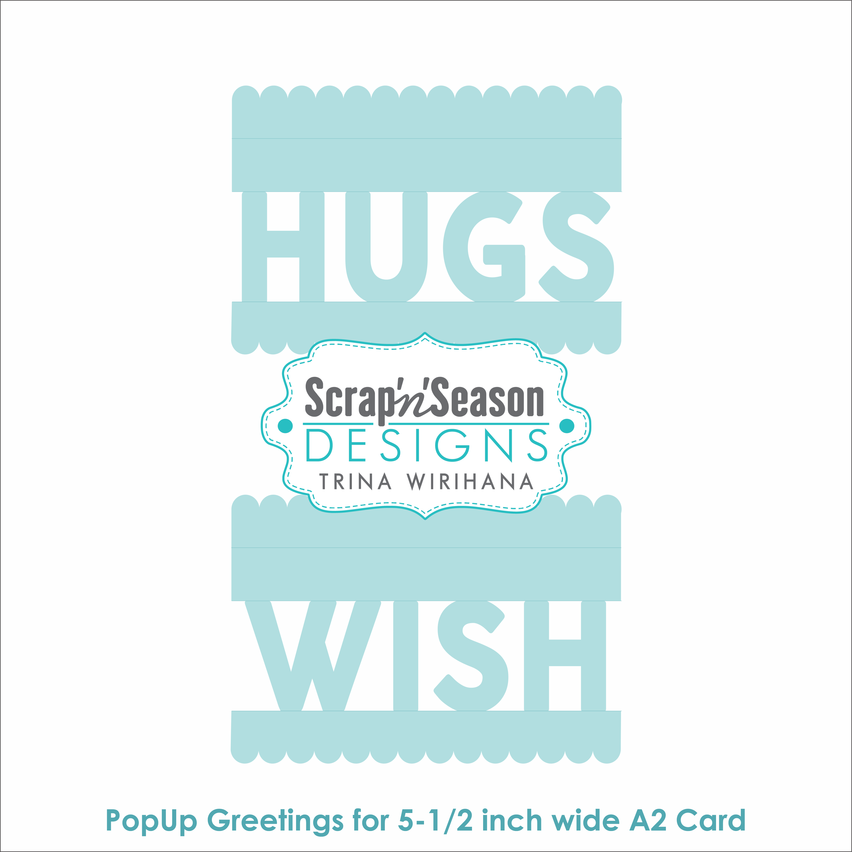 DL - PopUp Greetings - A2 - Hugs Wish