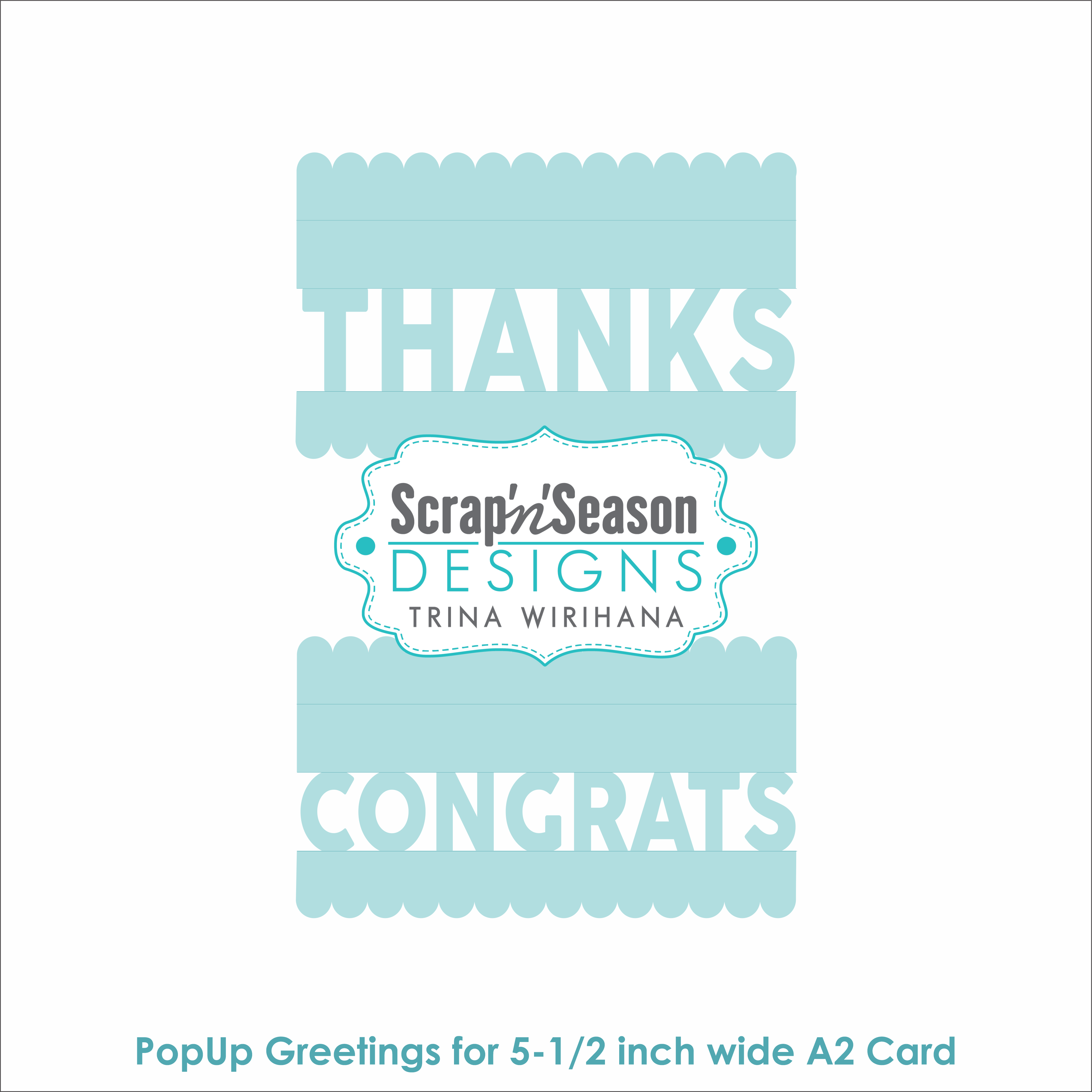 DL - PopUp Greetings - A2 - Thanks