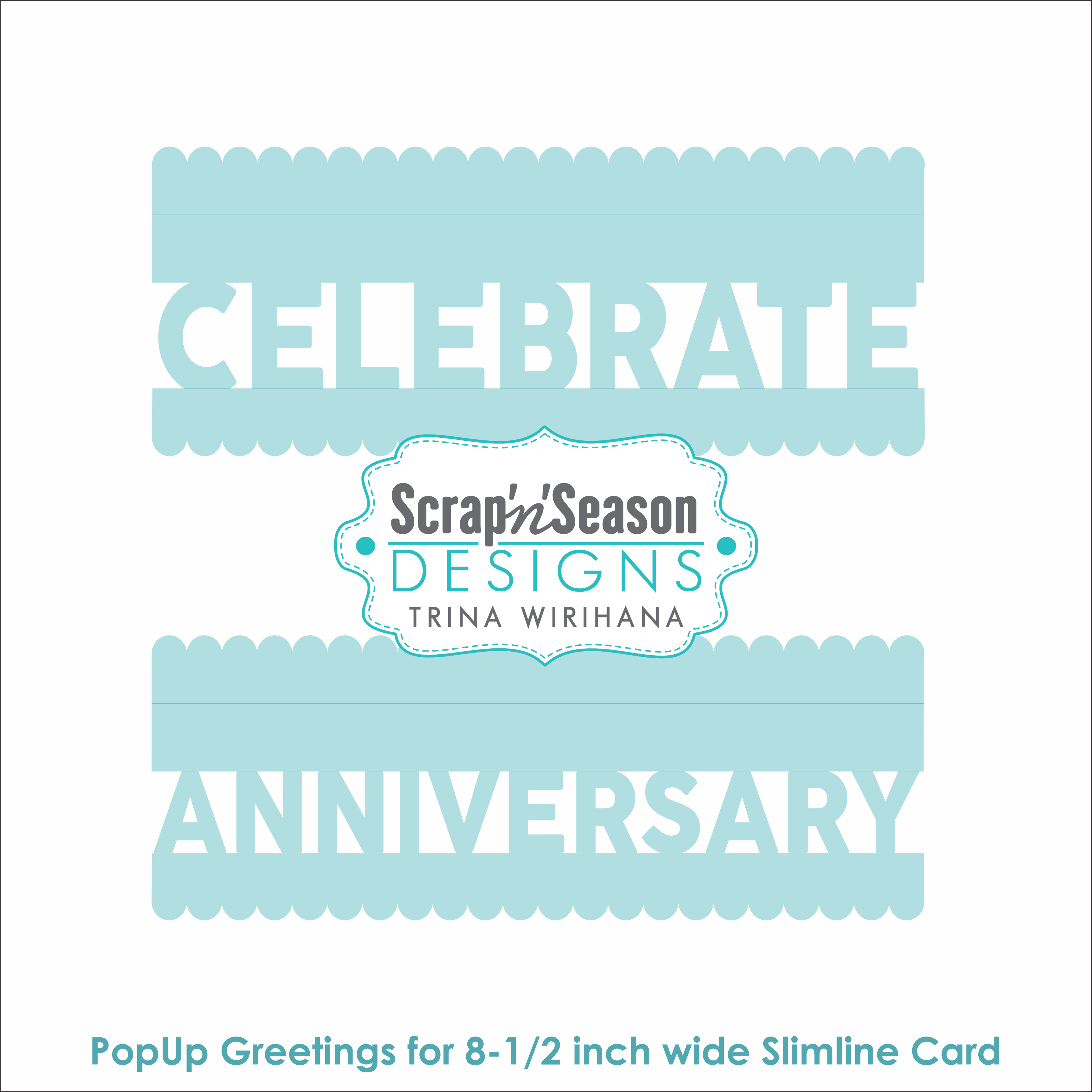 DL - PopUp Greetings - Slim - Celebrate