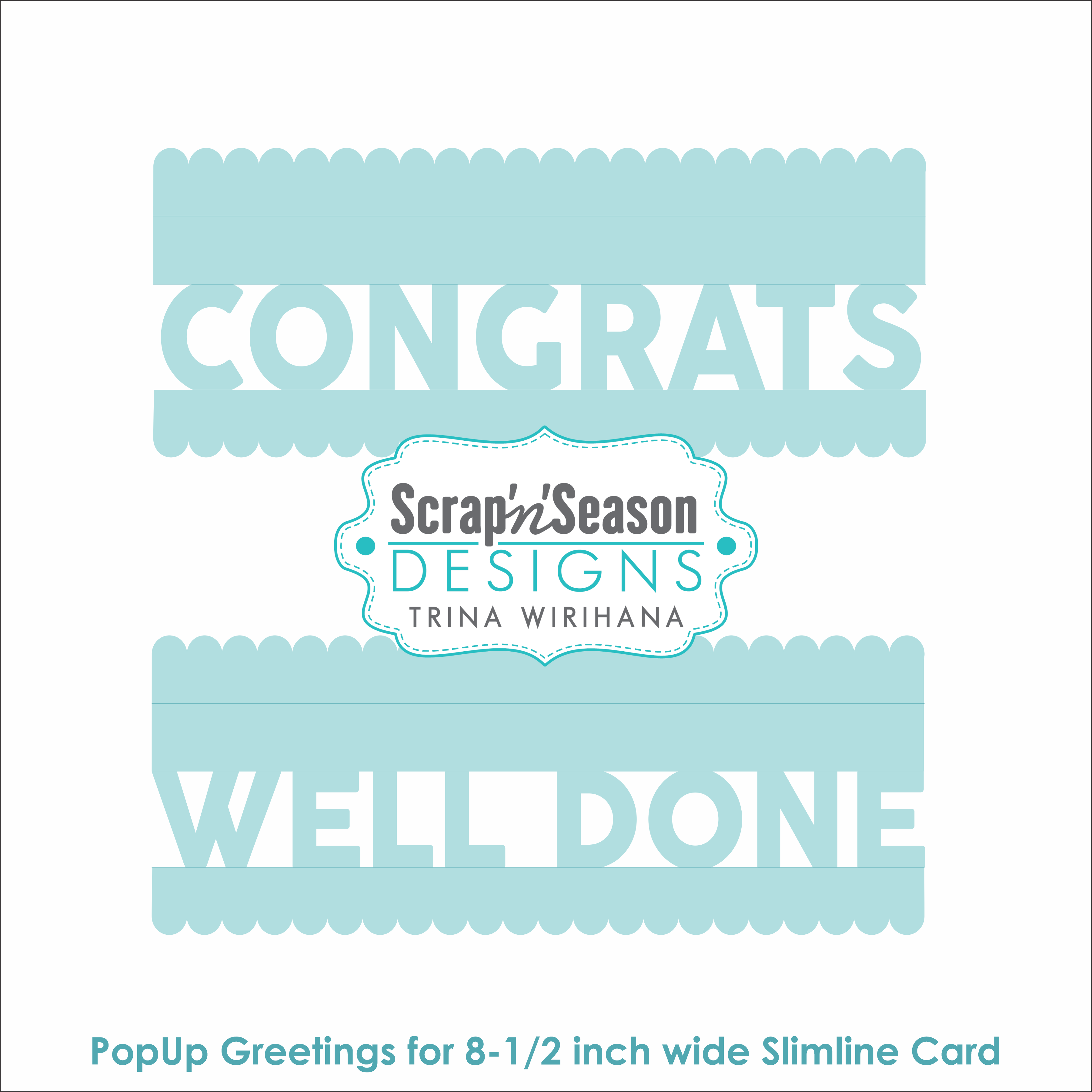DL - PopUp Greetings - Slim - Congrats