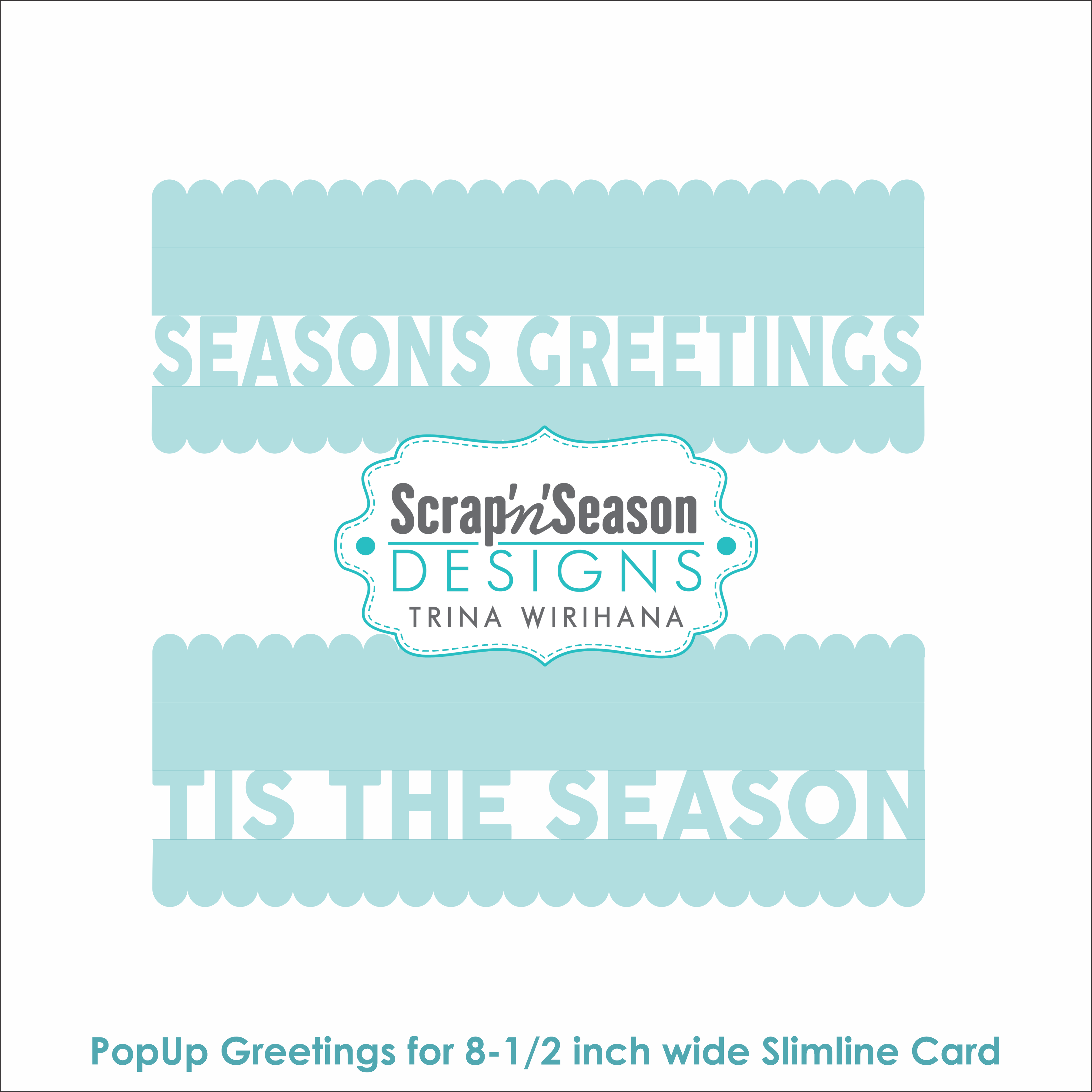 DL - PopUp Greetings - Slim - Seasons Greetings