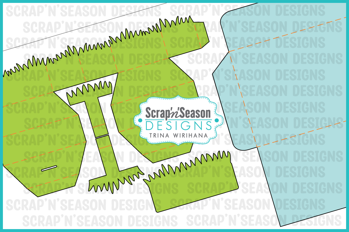081. Popup Stage Card - Grass Base