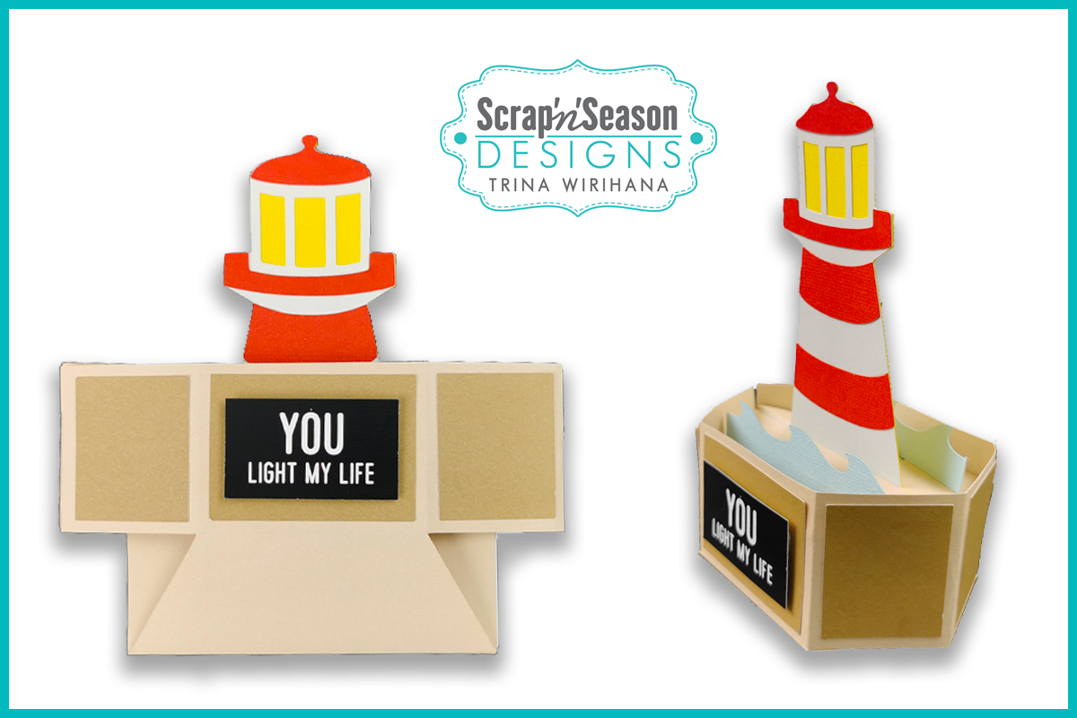 082. Popup Stage Card - Lighthouse
