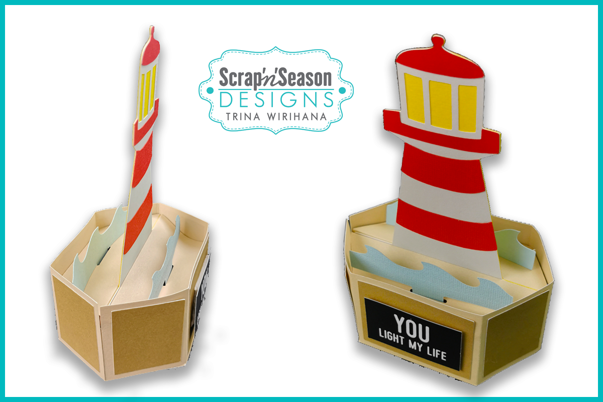 082. Popup Stage Card - Lighthouse