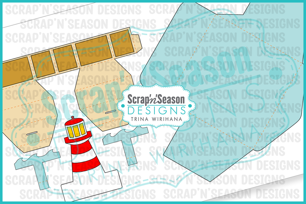 082. Popup Stage Card - Lighthouse