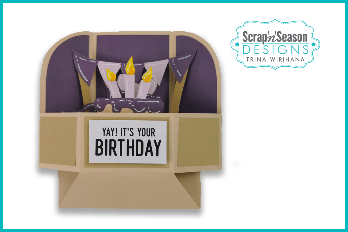 083. Popup Stage Card - Party Cake