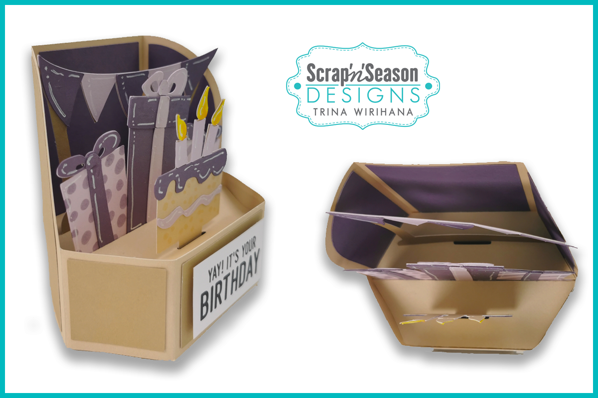 083. Popup Stage Card - Party Cake