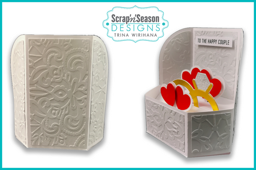 084. Popup Stage Card - Wedding Rings