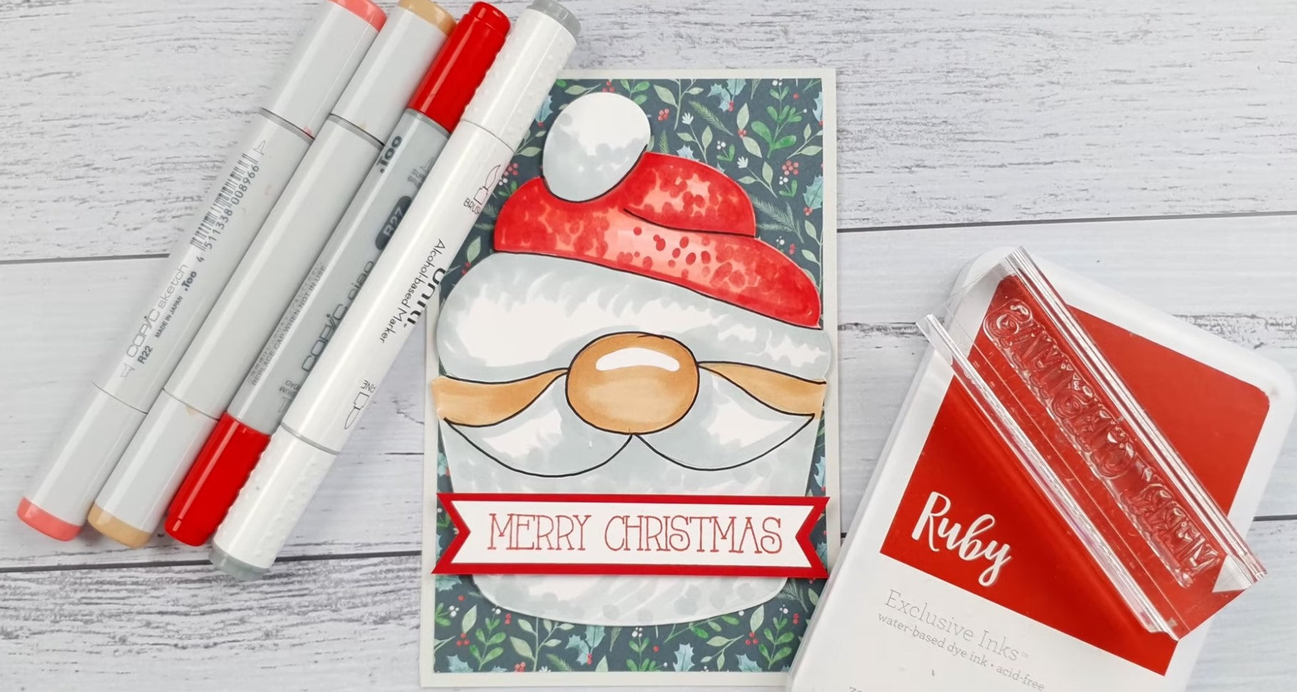 Maker Class - Santa Cupcake Card