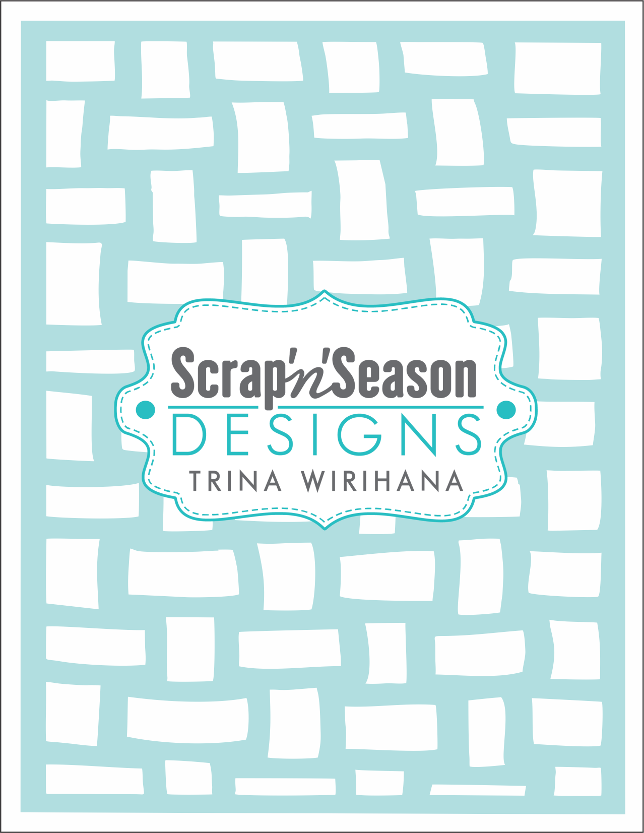 Digital Download - Stencil - Basket Weave