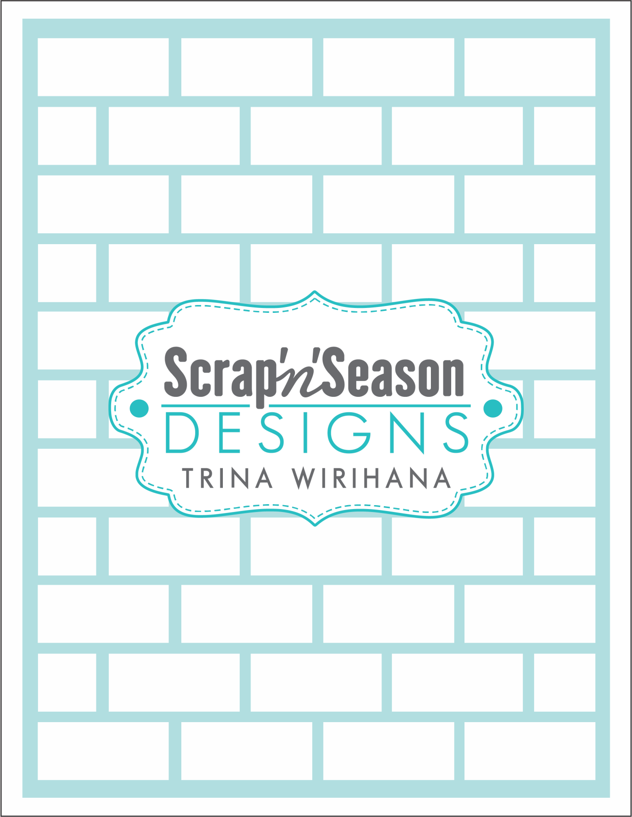 Digital Download - Stencil - Bricks 1