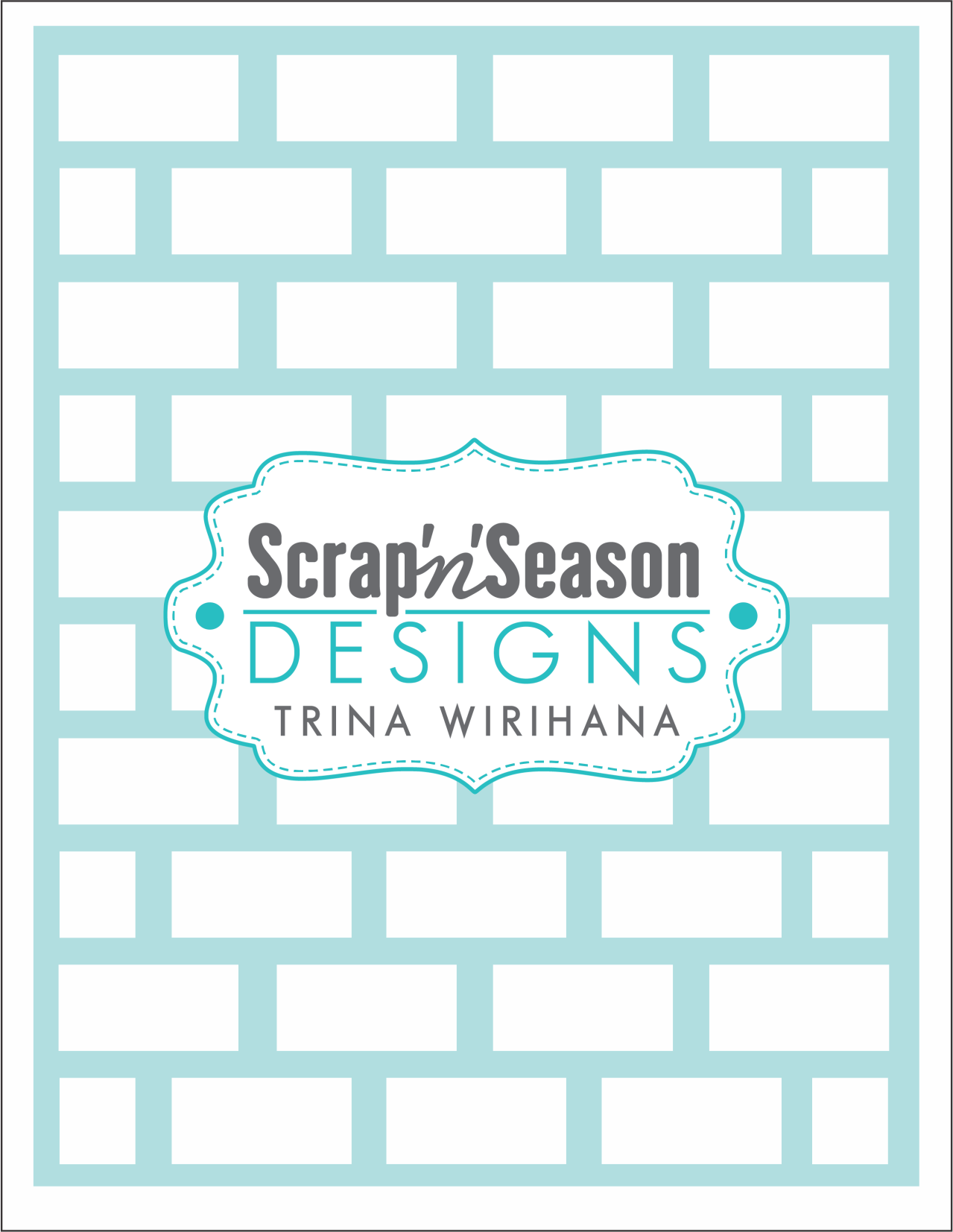 Digital Download - Stencil - Bricks 2