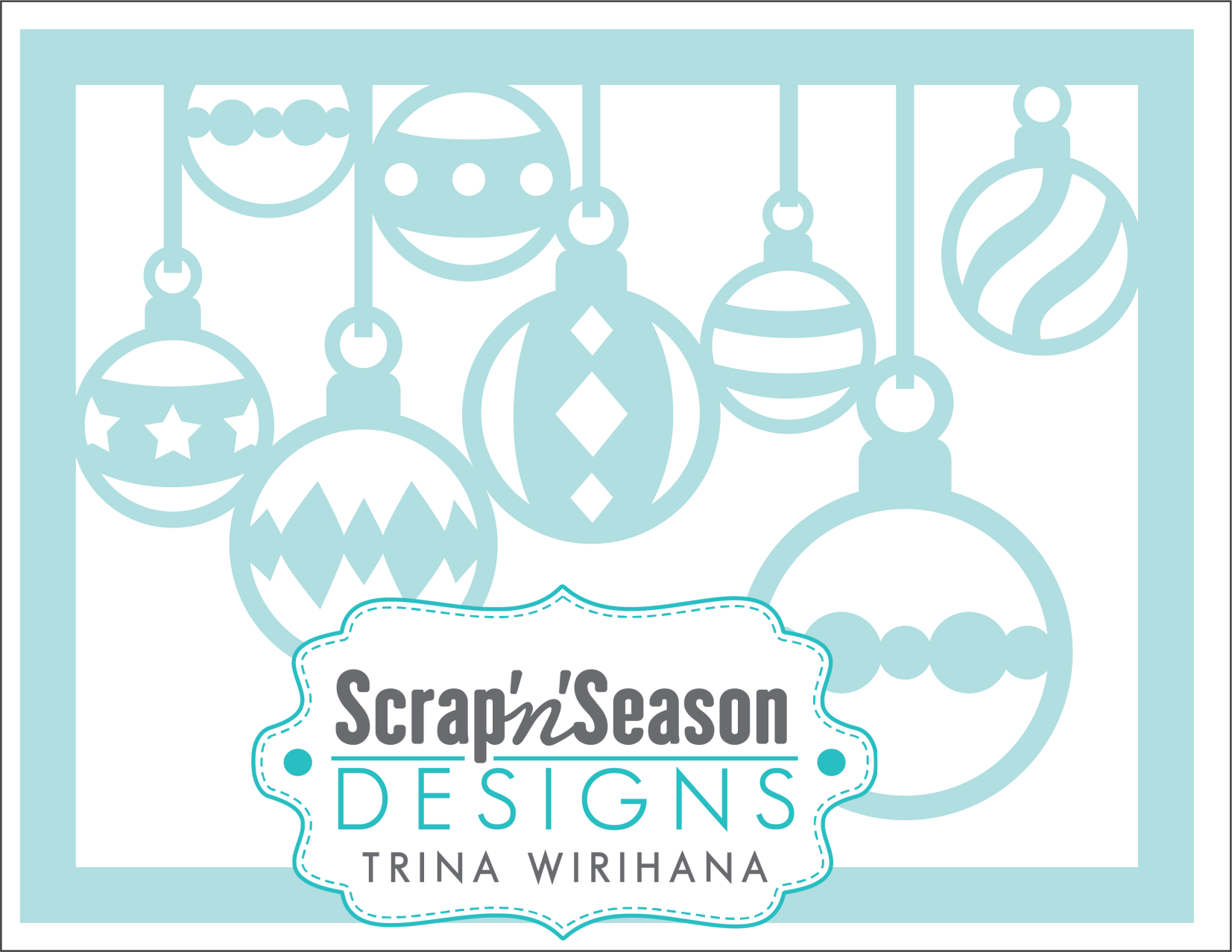 Digital Download - Christmas Baubles 2