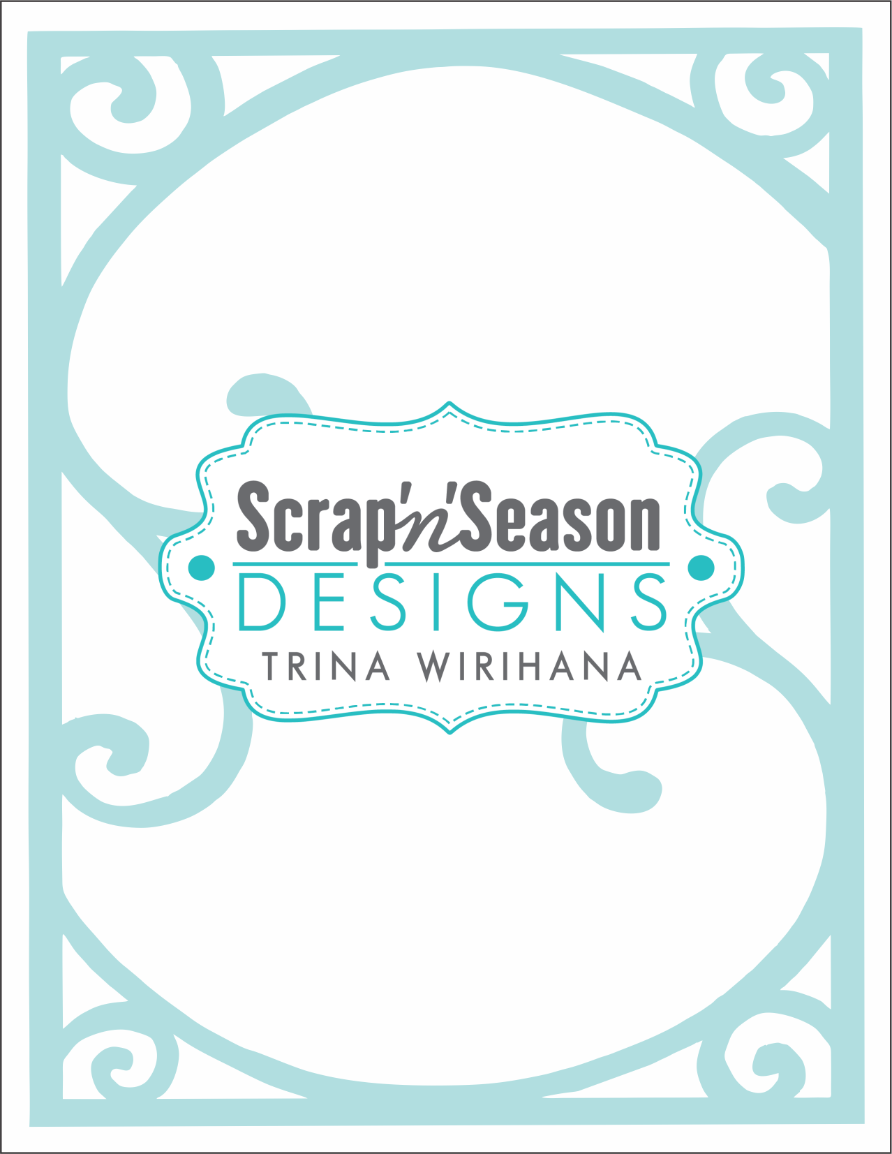 Digital Download - Stencil - Filigree Frame