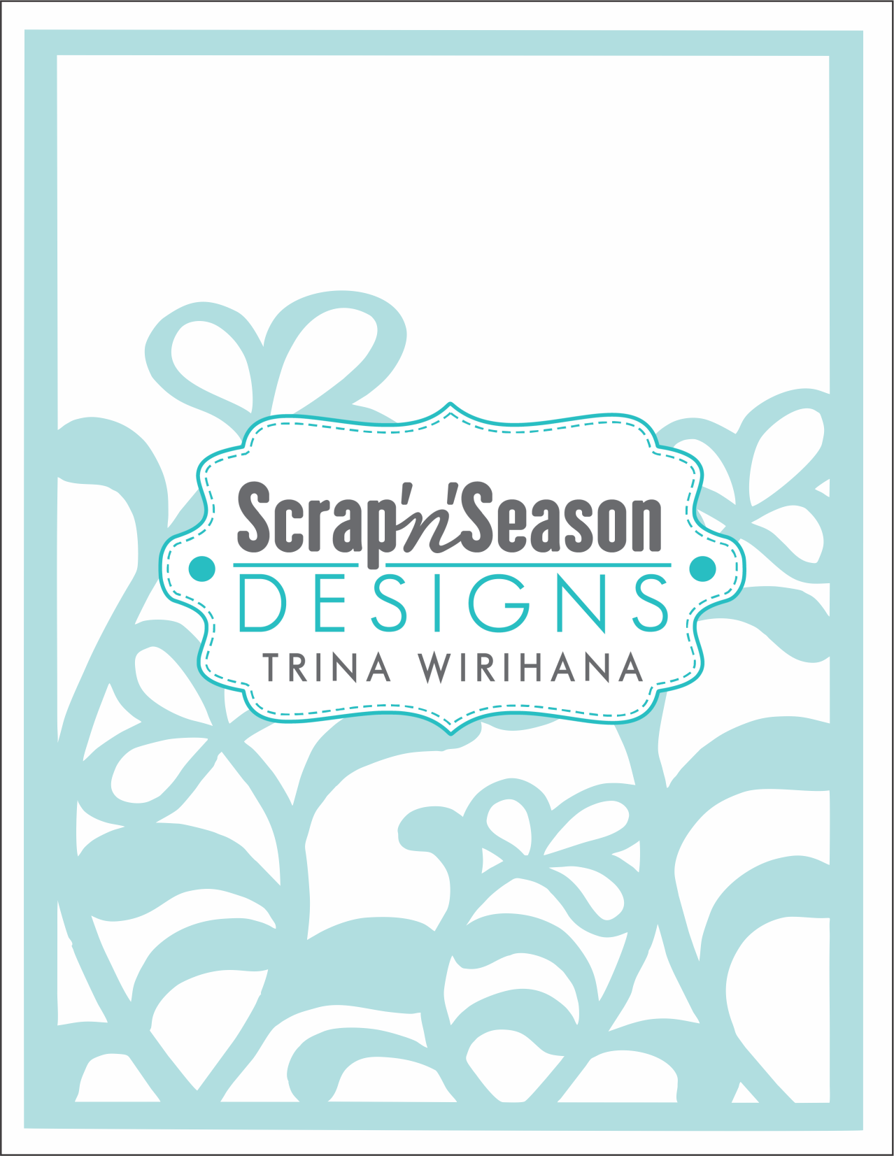 Digital Download - Stencil - Floral 1