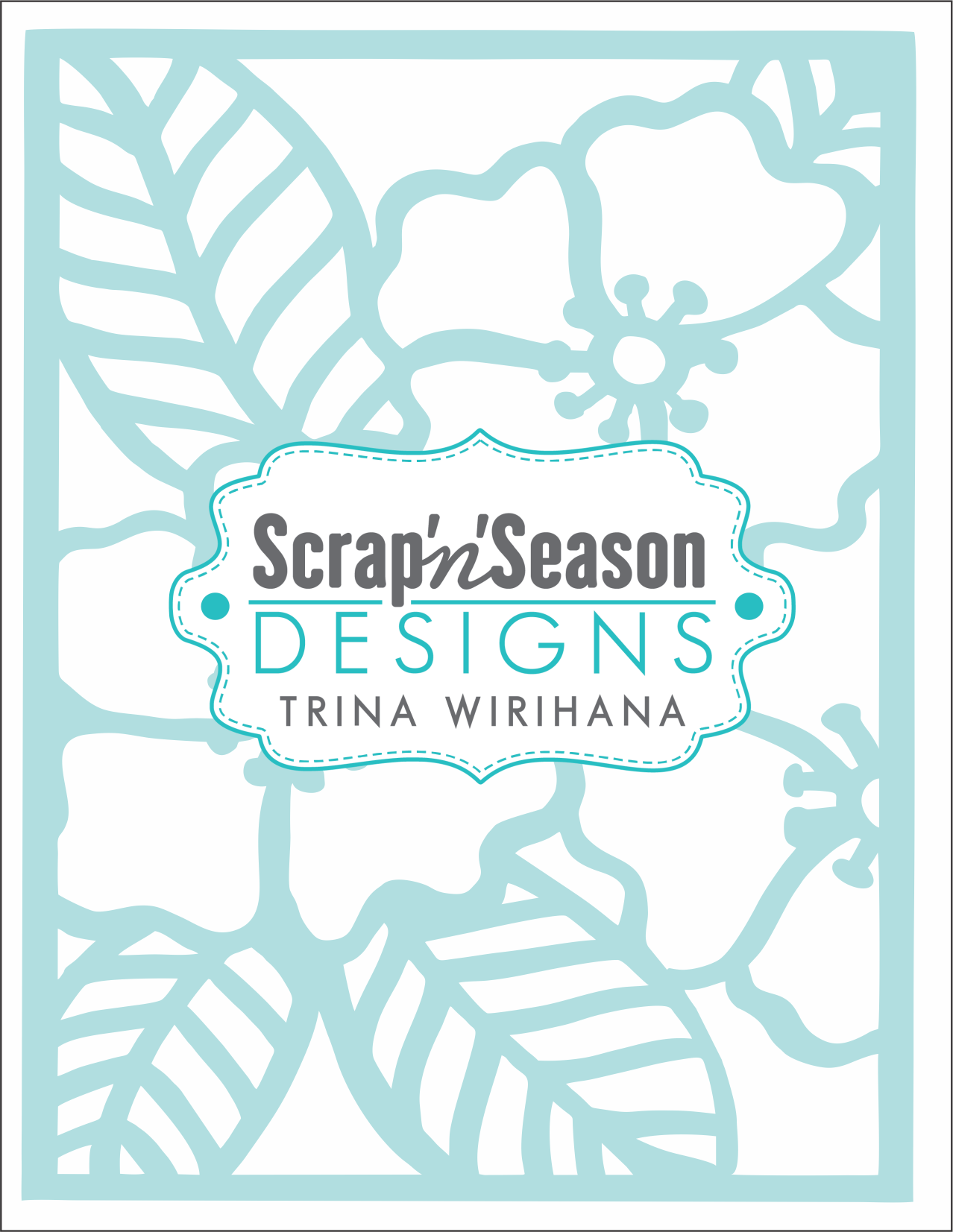 Digital Download - Stencil - Floral 2