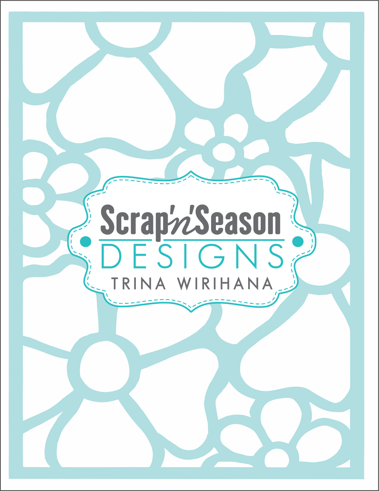Digital Download - Stencil - Floral 3