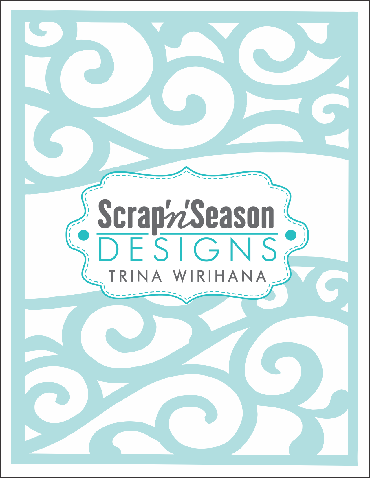 Digital Download - Stencil - Flourish Banner