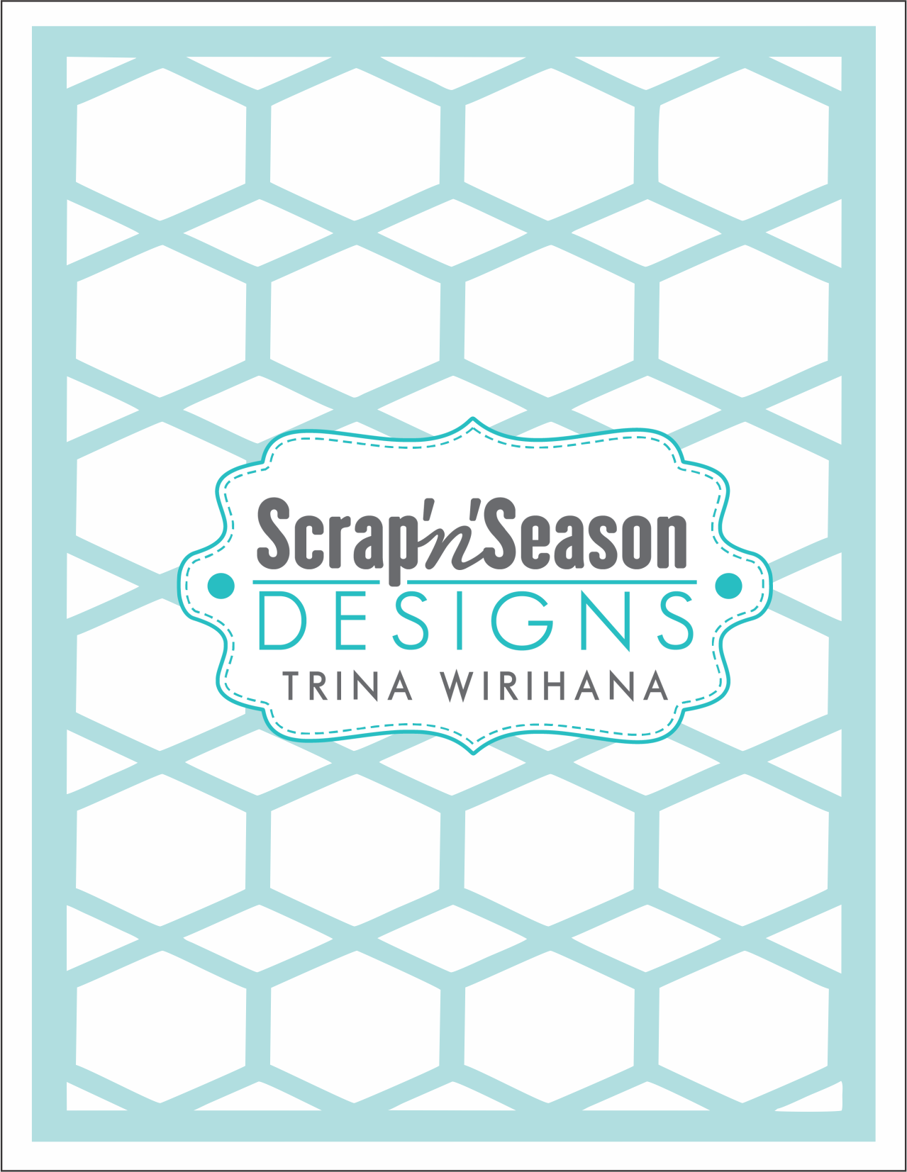 Digital Download - Stencil - Hex Tile