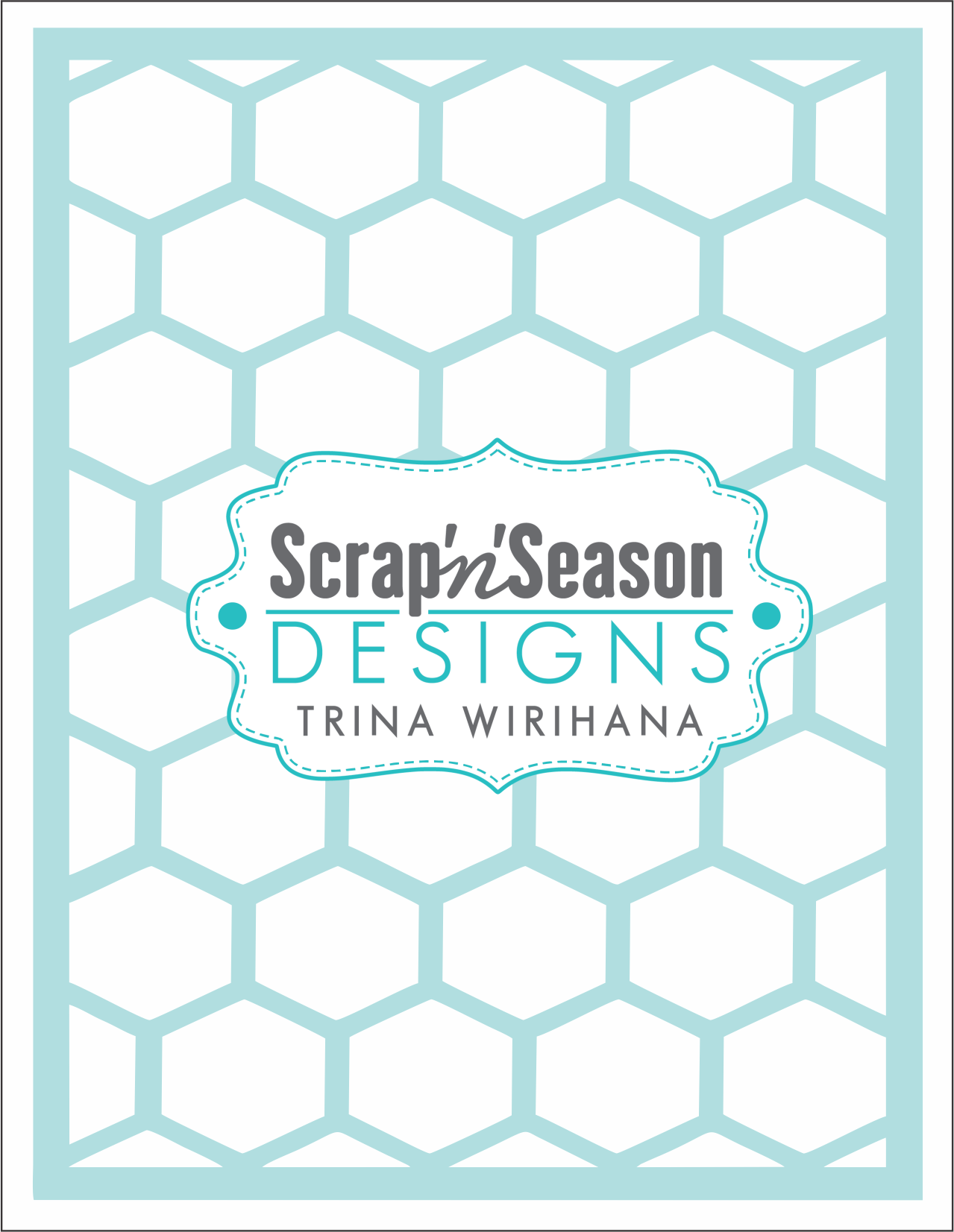 Digital Download - Stencil - Honeycomb