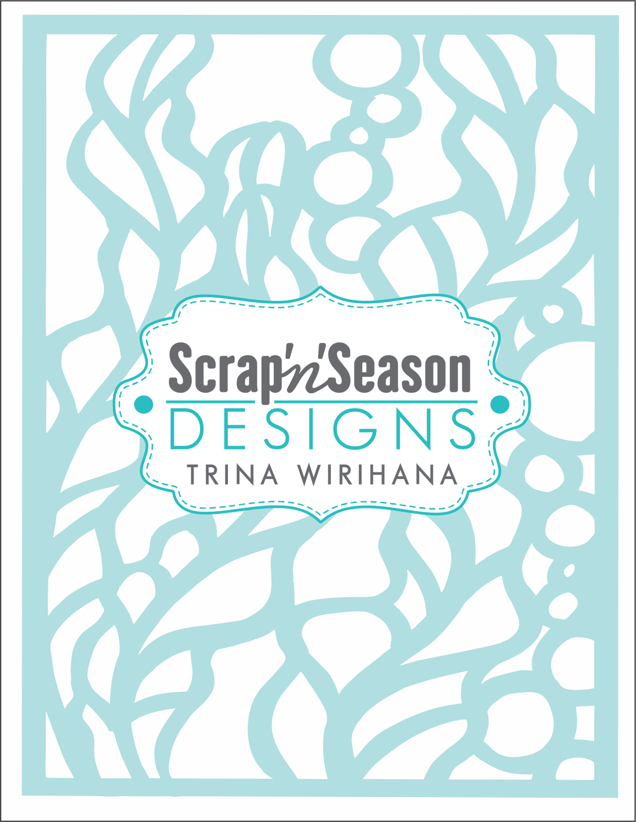 Digital Download - Stencil - Seaweed