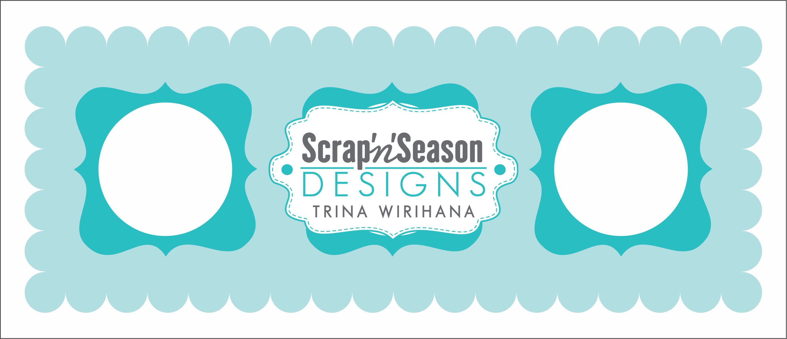 Digital Download - Stencil Slimline - Framed Windows B