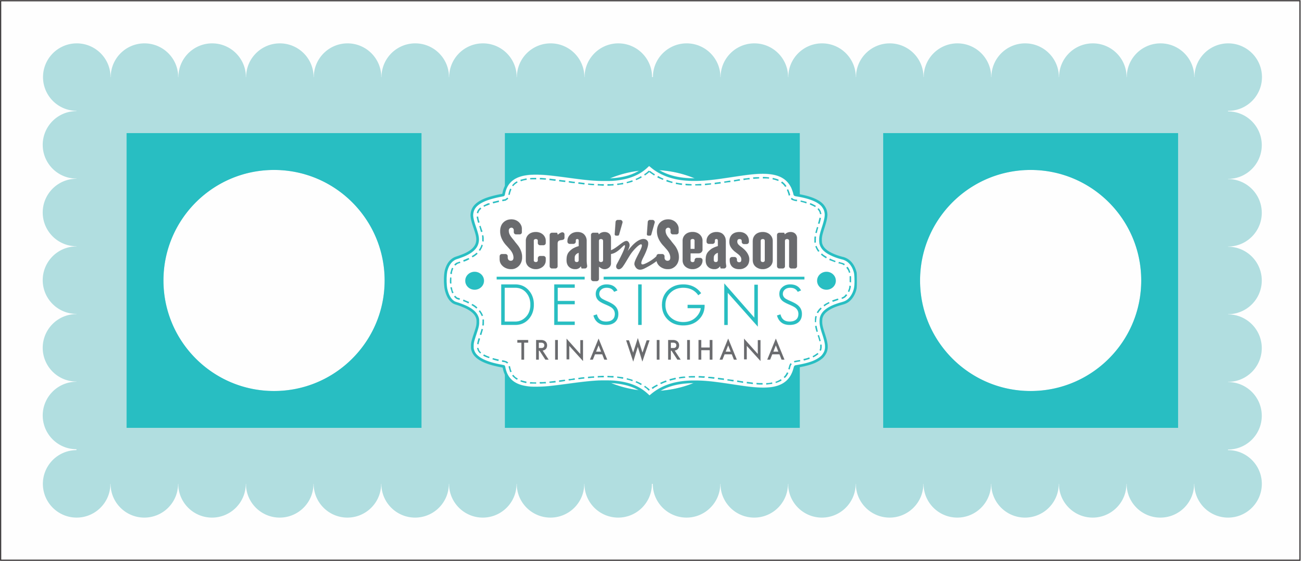 Digital Download - Stencil Slimline - Framed Windows C
