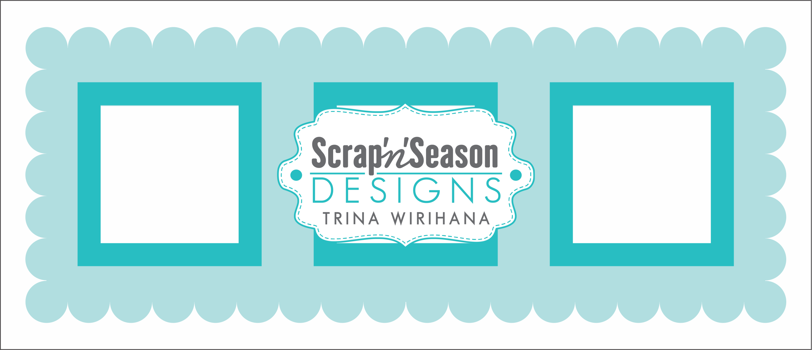 Digital Download - Stencil Slimline - Framed Windows D
