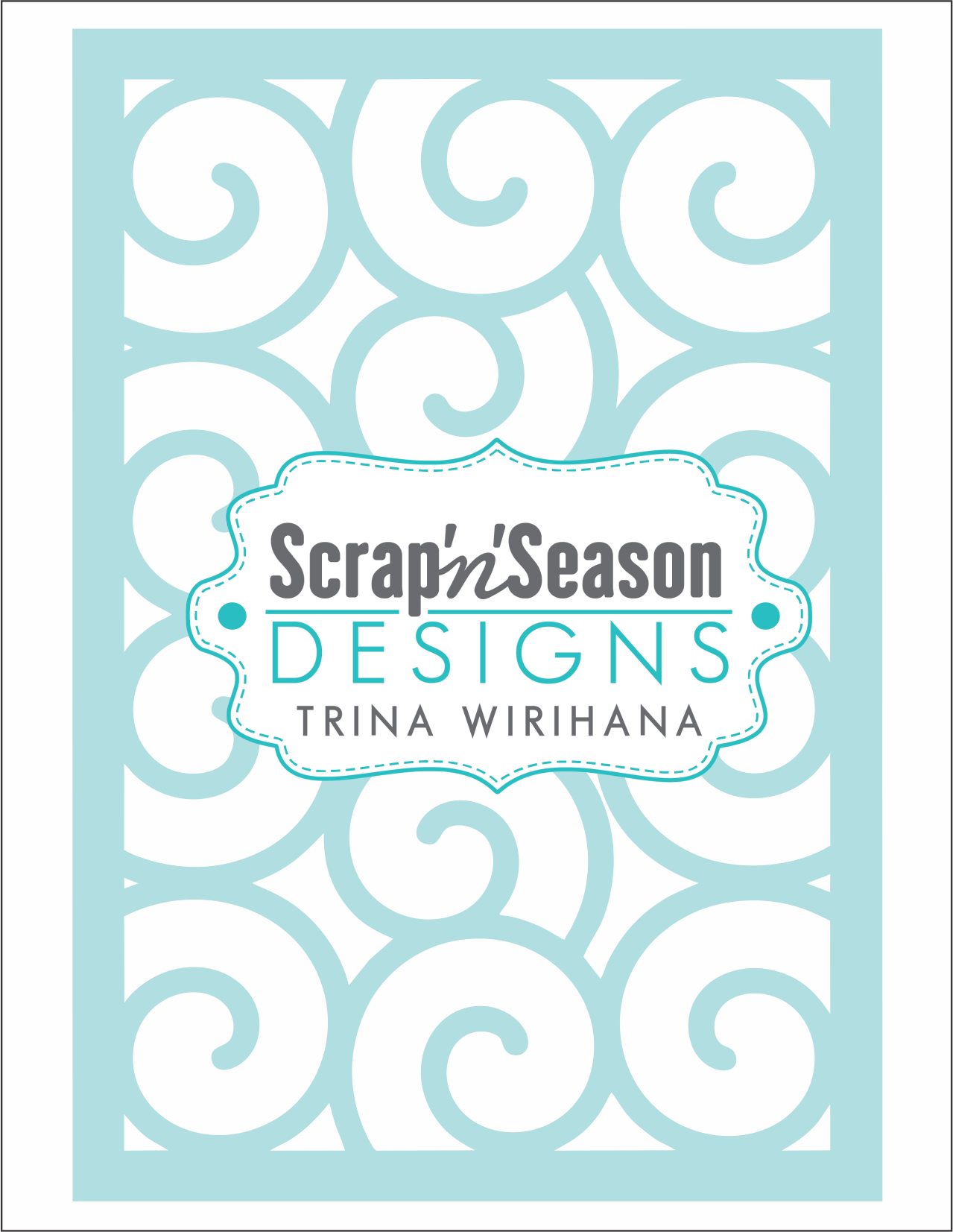 Digital Download - Stencil - Swirls 1