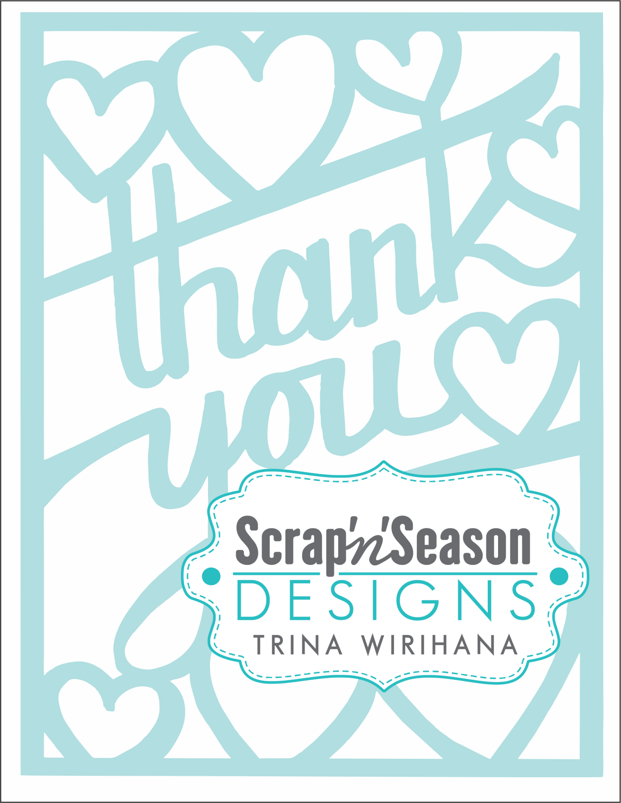 Digital Download - Stencil - Thank You